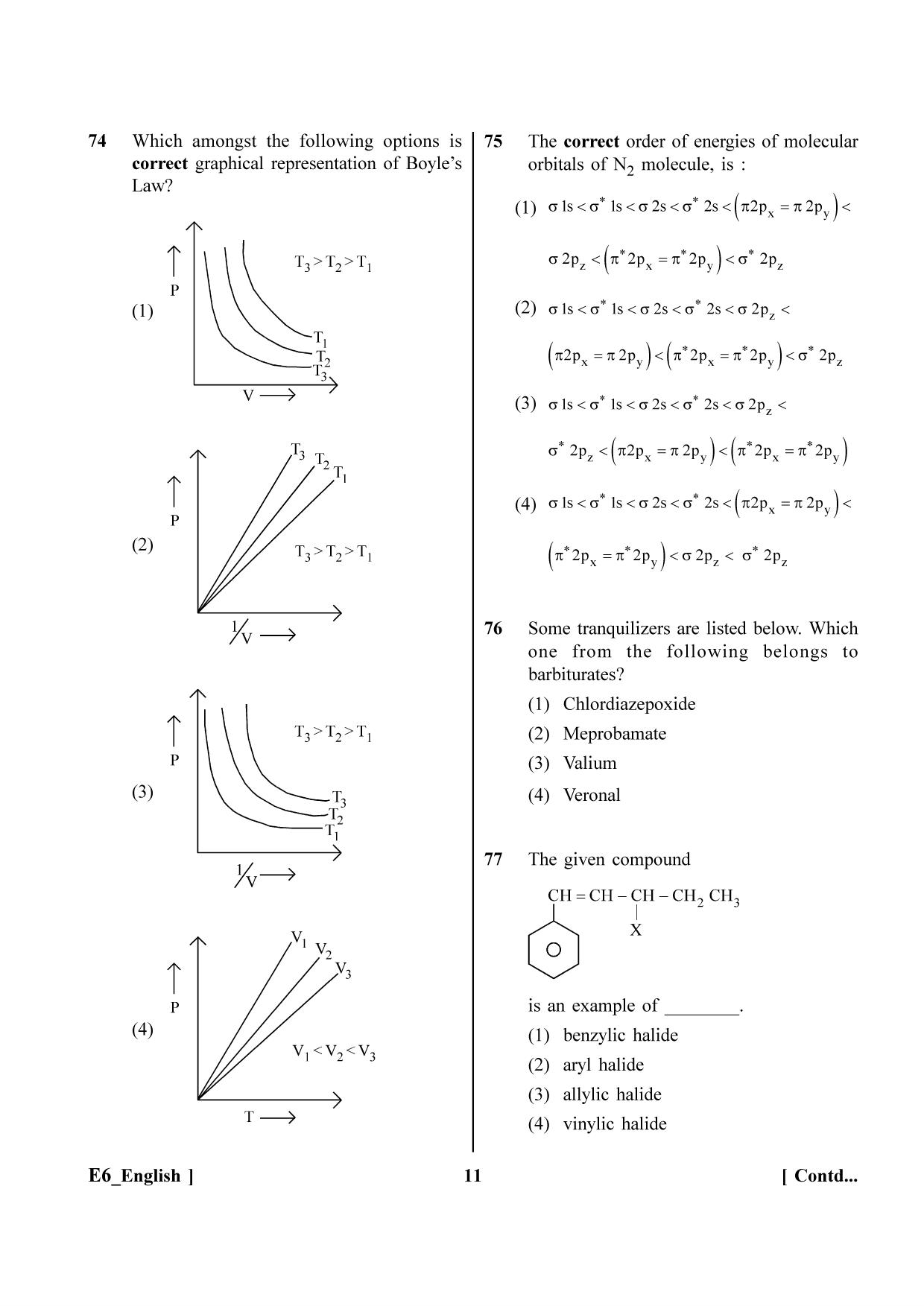 NEET 2023 E6 Question Paper - Page 11
