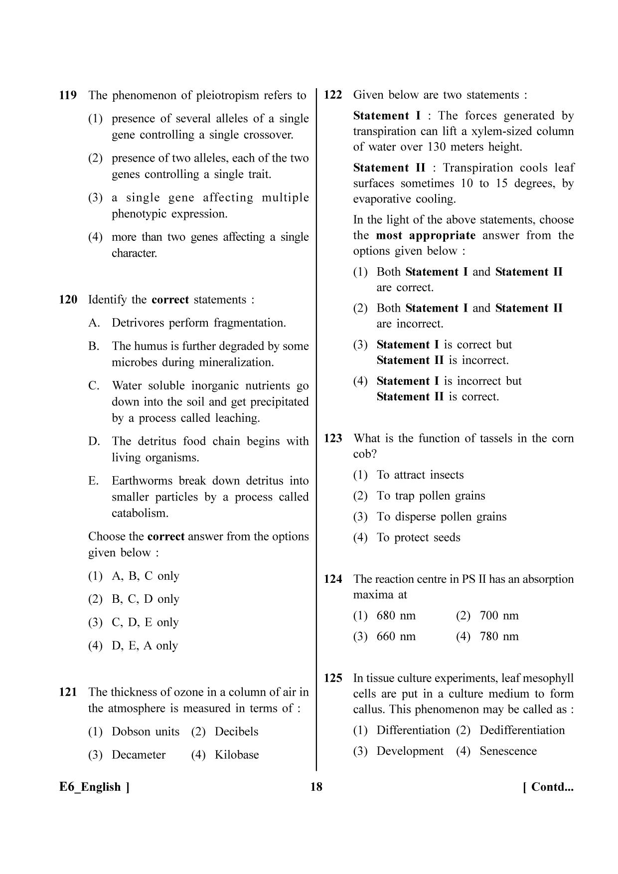 NEET 2023 E6 Question Paper - Page 18