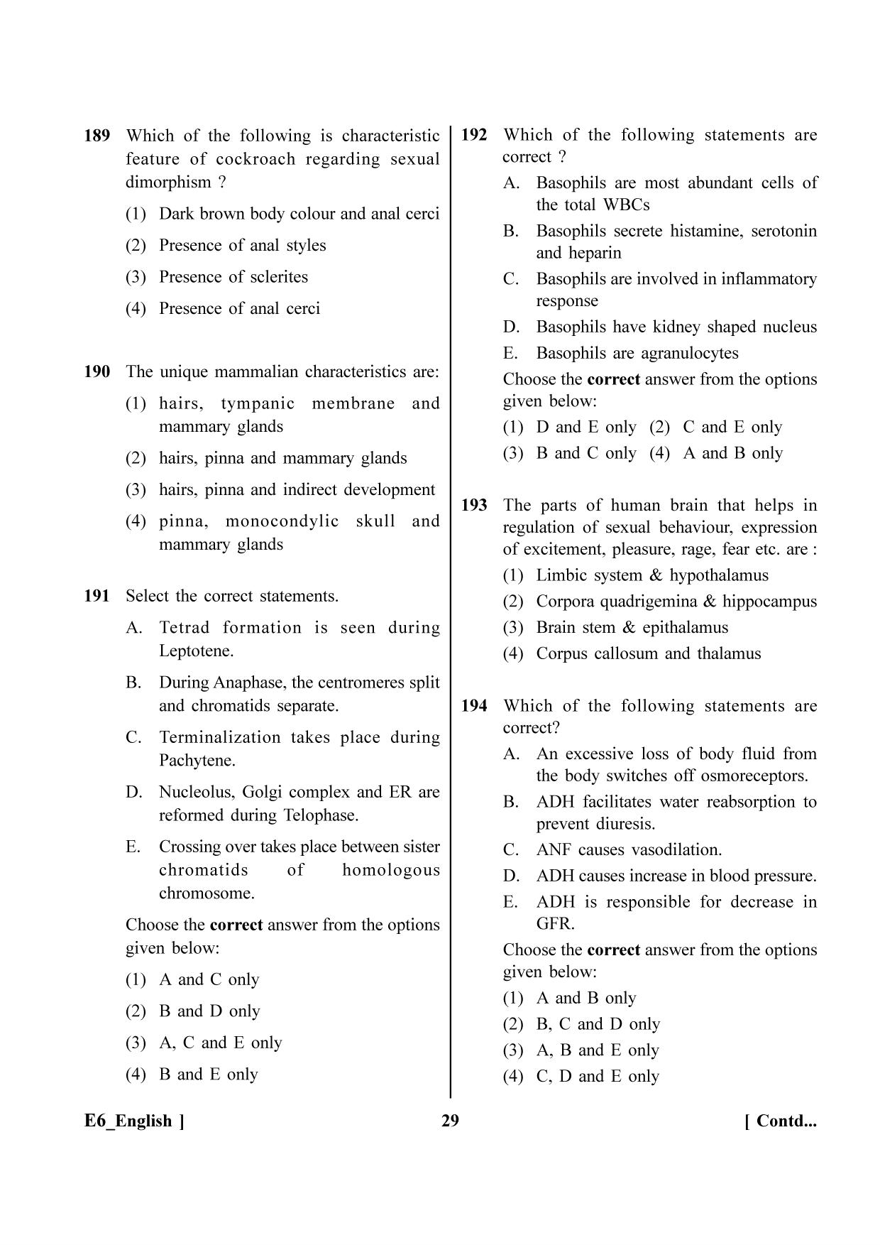 NEET 2023 E6 Question Paper - Page 29