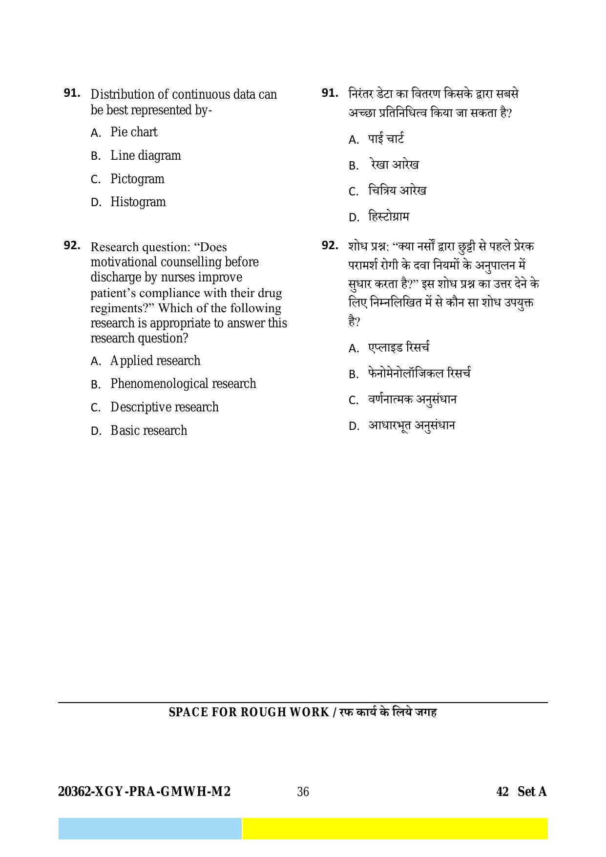 CG M.Sc Nursing 2023 Question Paper - Page 36