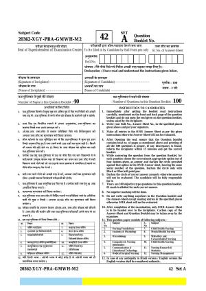 CG M.Sc Nursing 2023 Question Paper