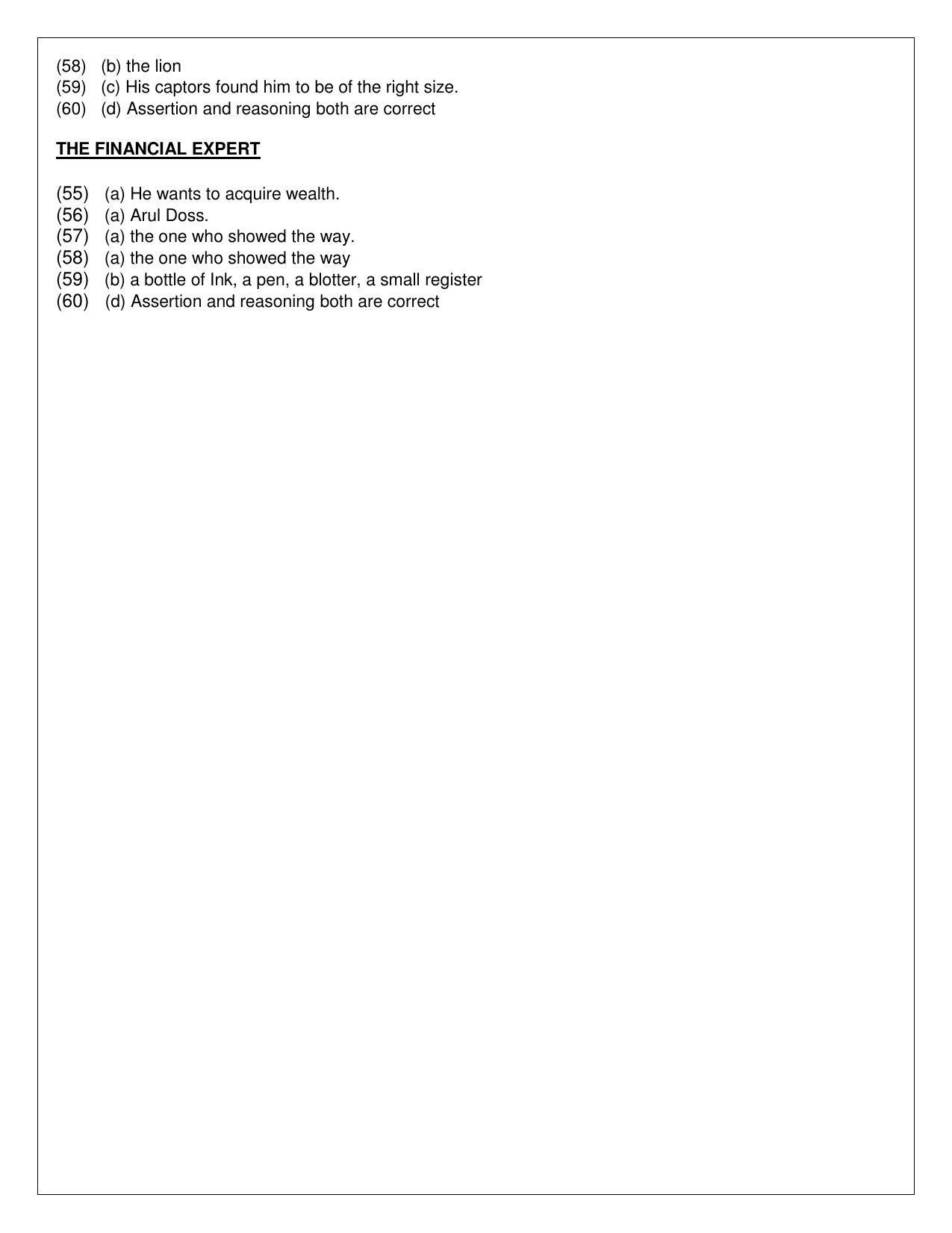 CBSE Class 12th English Elective Sample Question Paper Answer Key 2021-22 - Page 3
