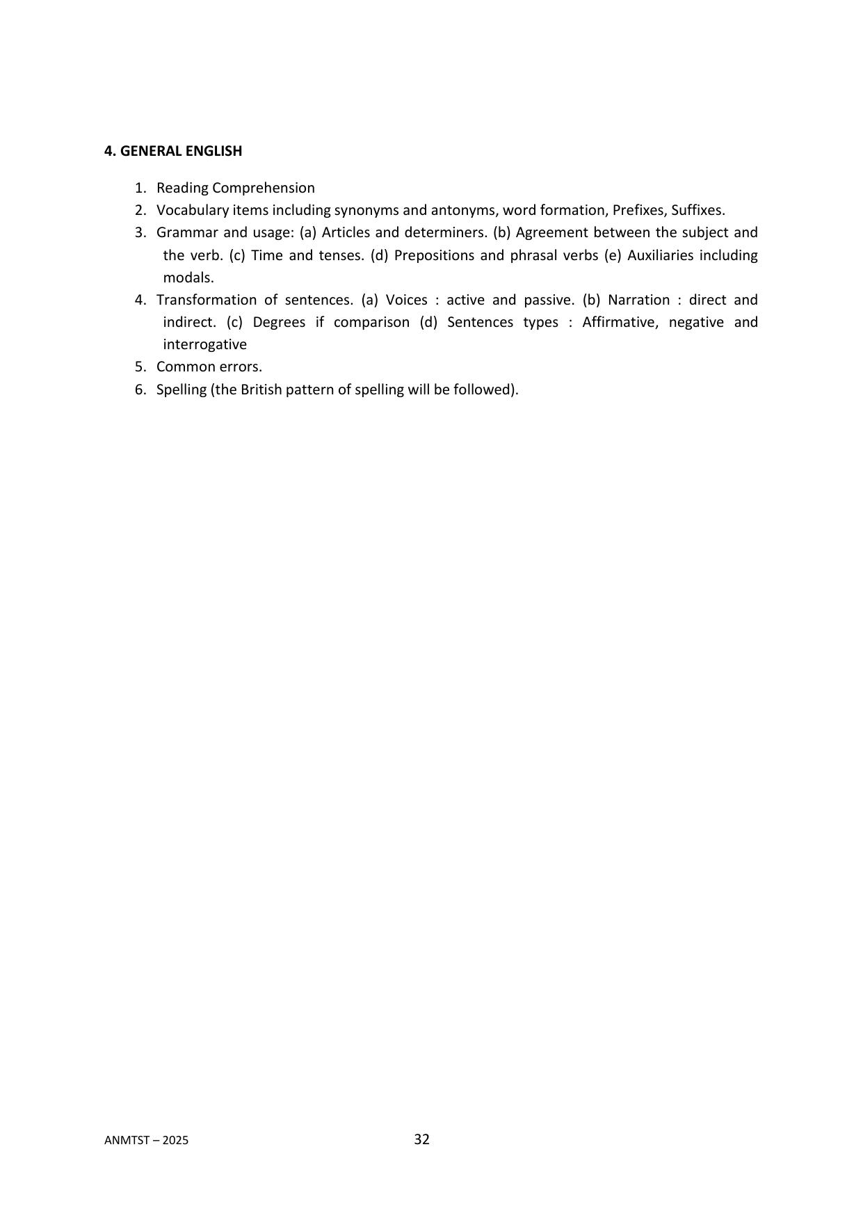 MP ANMTST Syllabus 2025 - Page 6