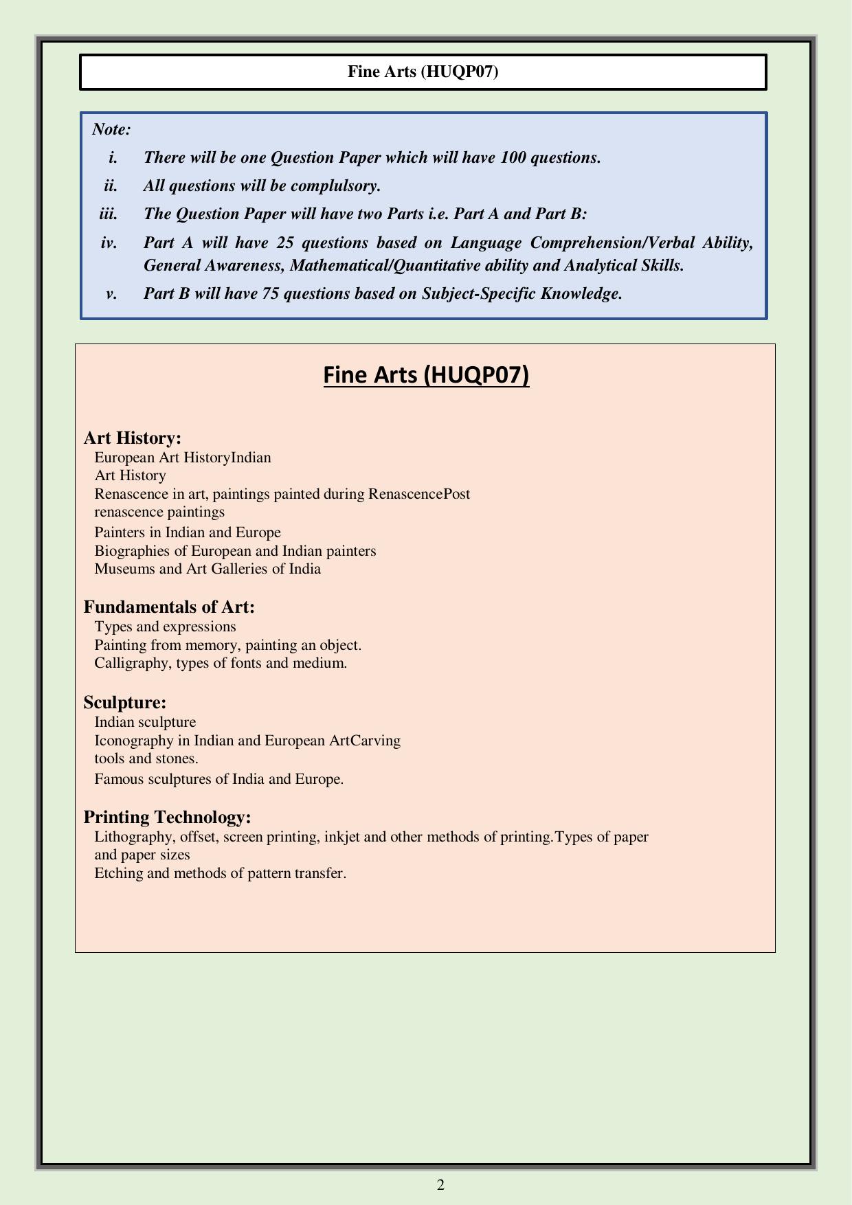 CUET PG Humanities Syllabus - Page 17
