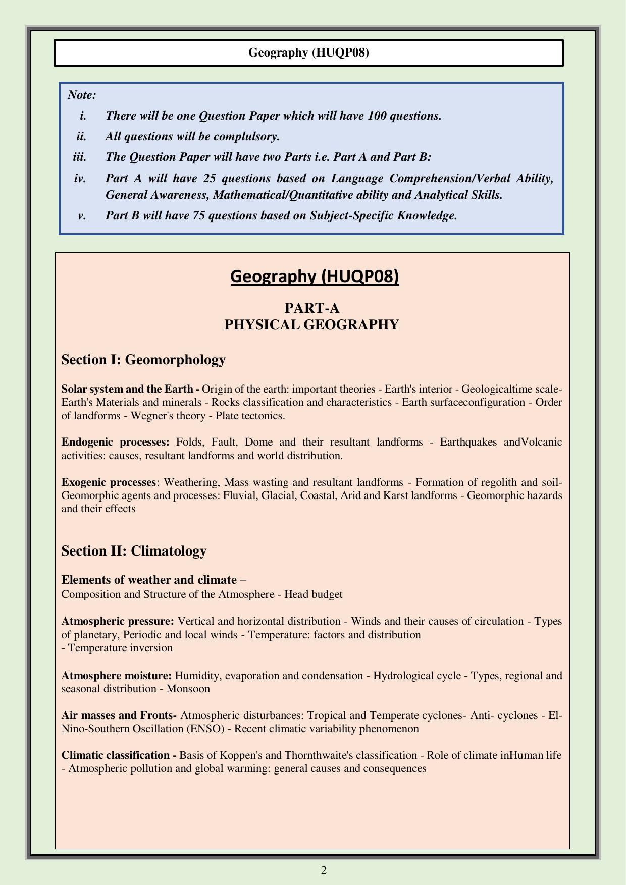 CUET PG Humanities Syllabus - Page 19