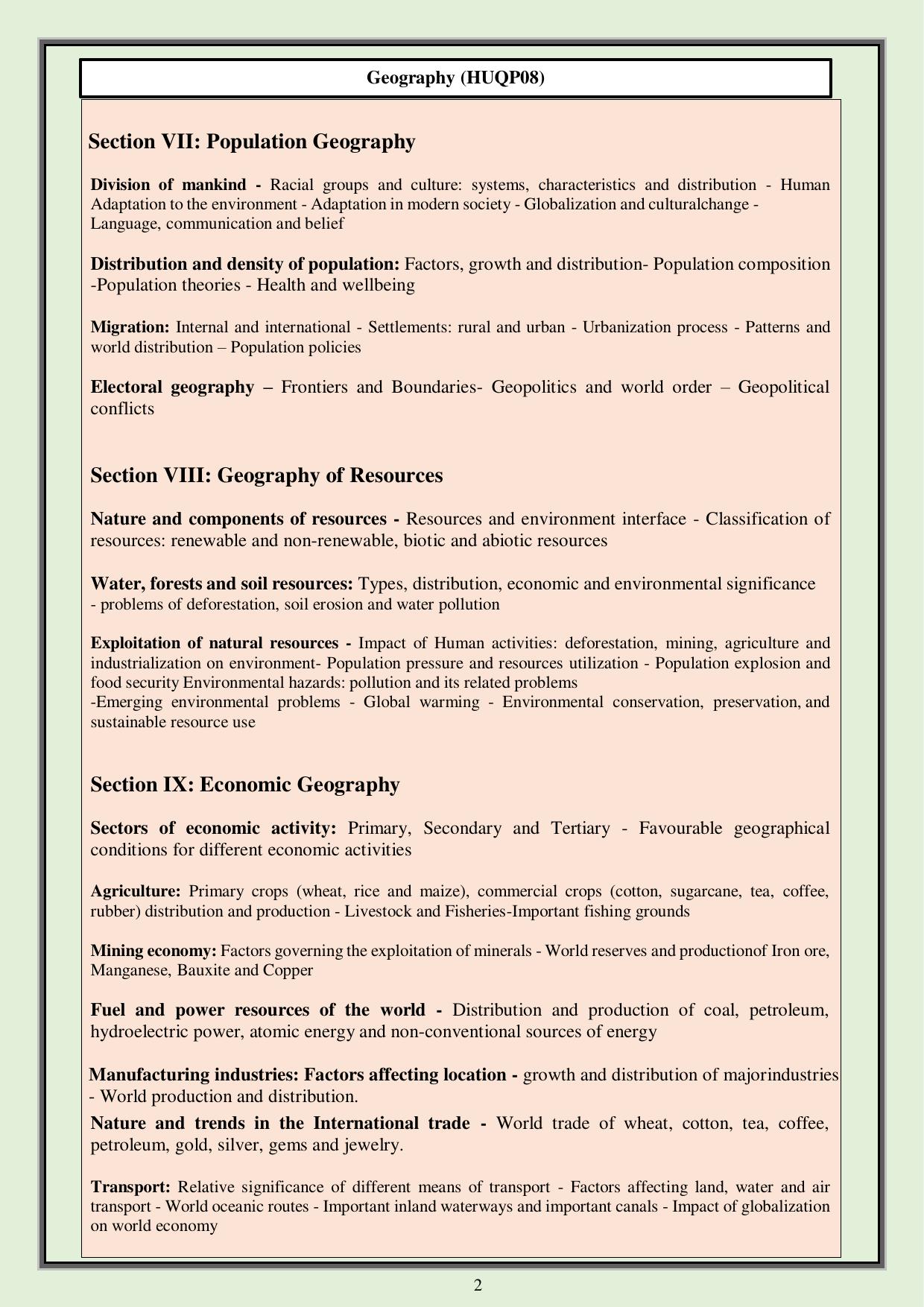 CUET PG Humanities Syllabus - Page 21