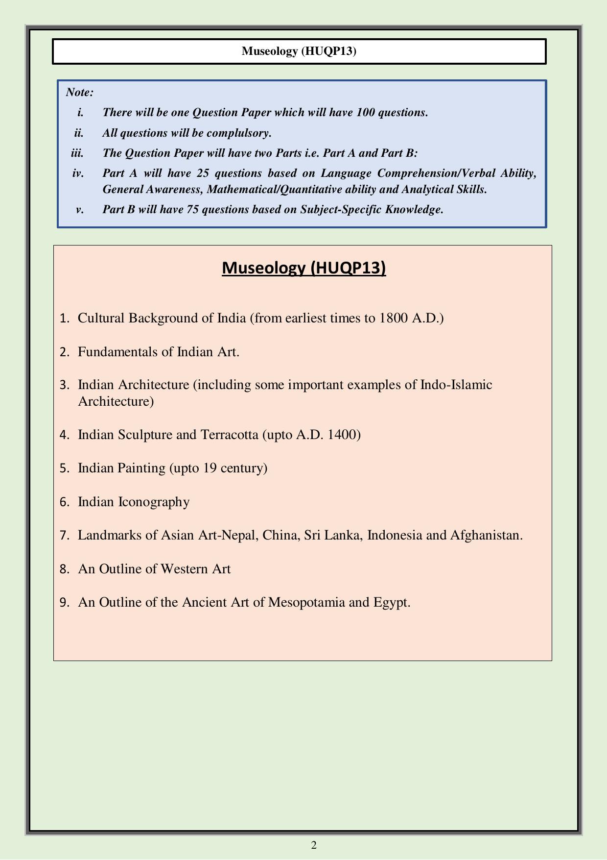 CUET PG Humanities Syllabus - Page 36