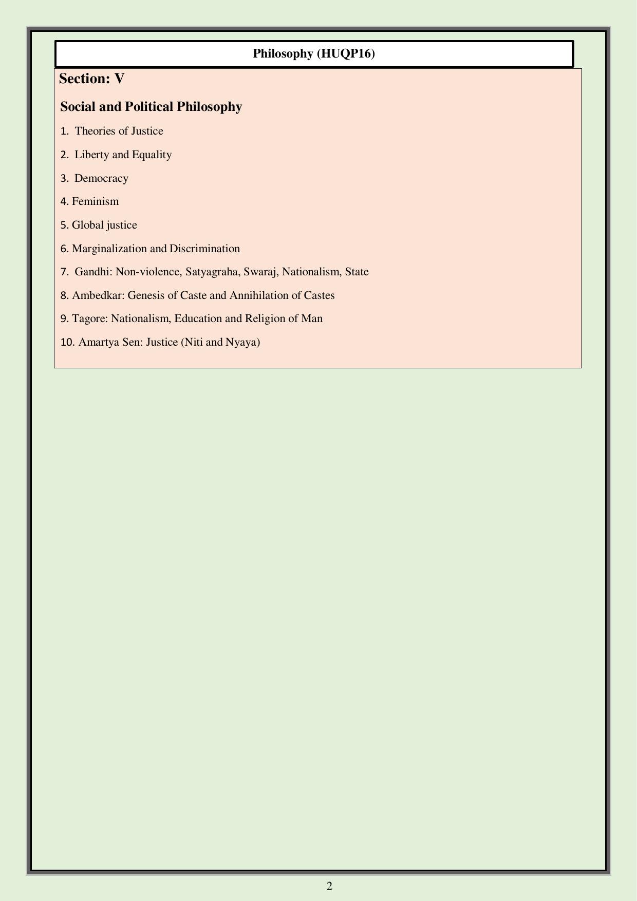 CUET PG Humanities Syllabus - Page 46