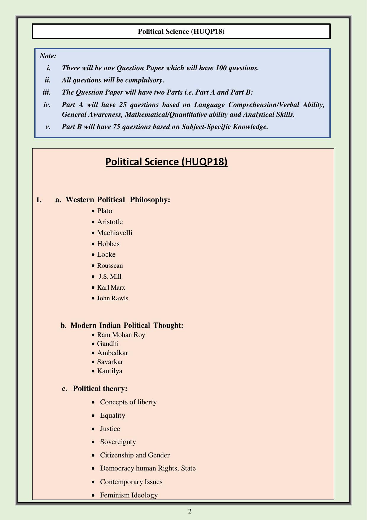 CUET PG Humanities Syllabus - Page 50