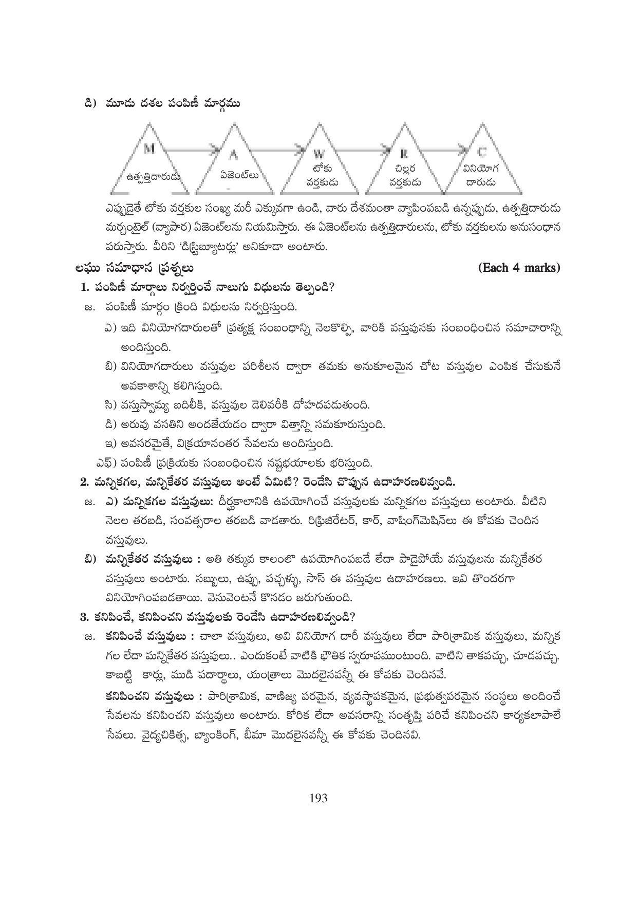 TS SCERT Inter 1st Year Business Studies-Book-1 Path 1 (Telugu Medium) Text Book - Page 198