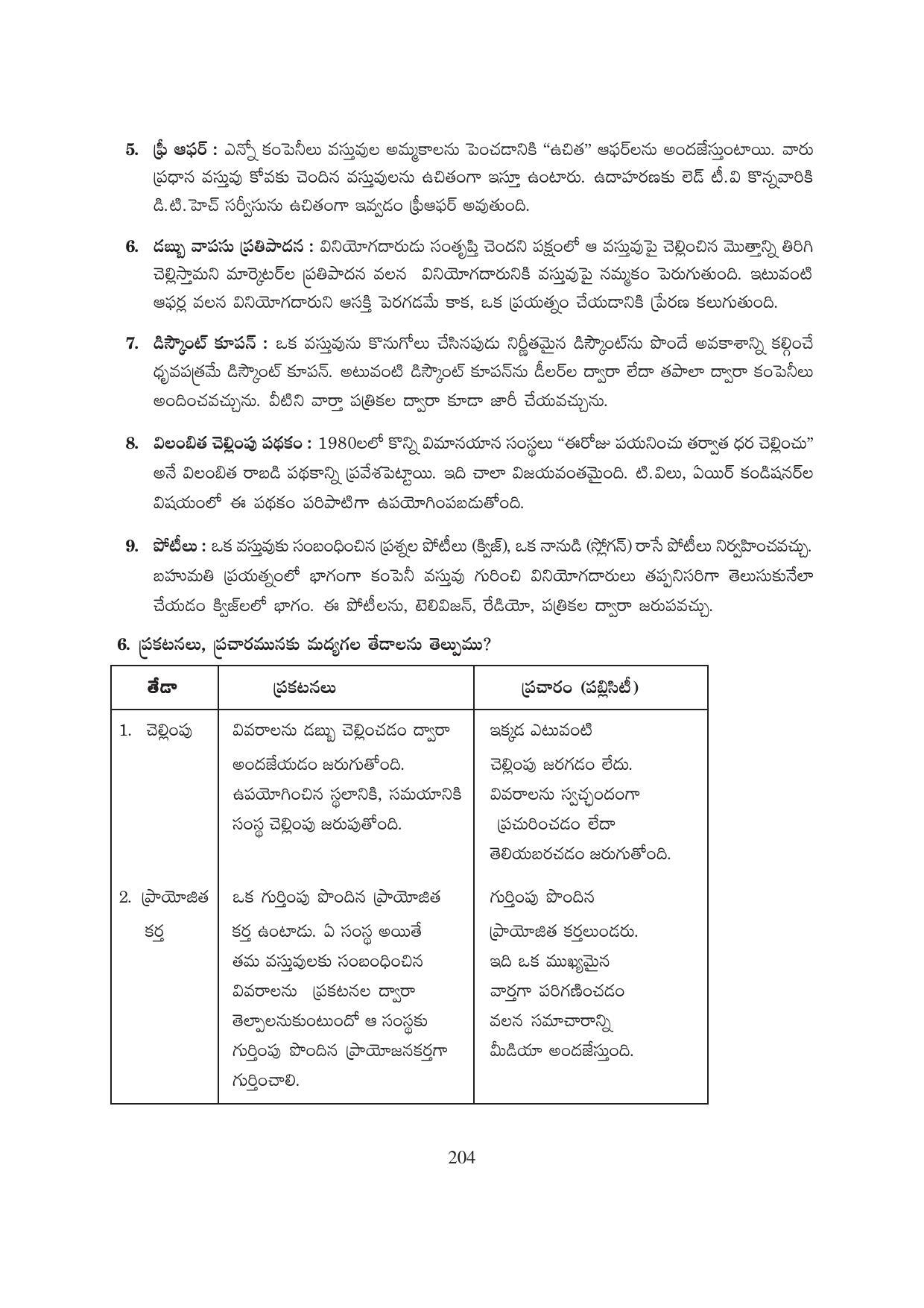TS SCERT Inter 1st Year Business Studies-Book-1 Path 1 (Telugu Medium) Text Book - Page 209