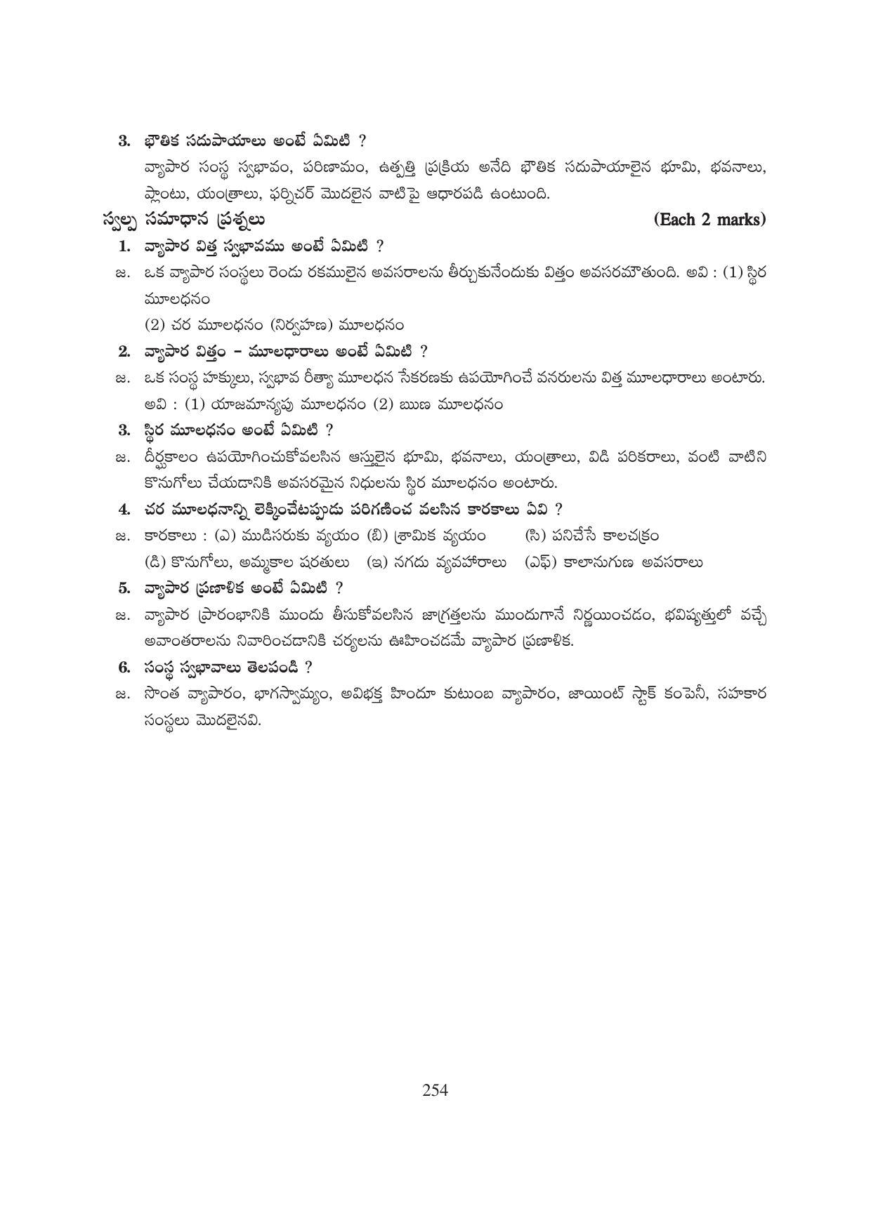 TS SCERT Inter 1st Year Business Studies-Book-1 Path 1 (Telugu Medium) Text Book - Page 259