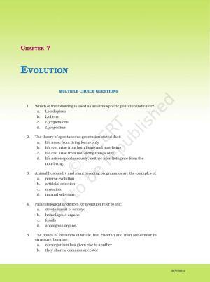 NCERT Exemplar Book for Class 12 Biology: Chapter 7 Evolution