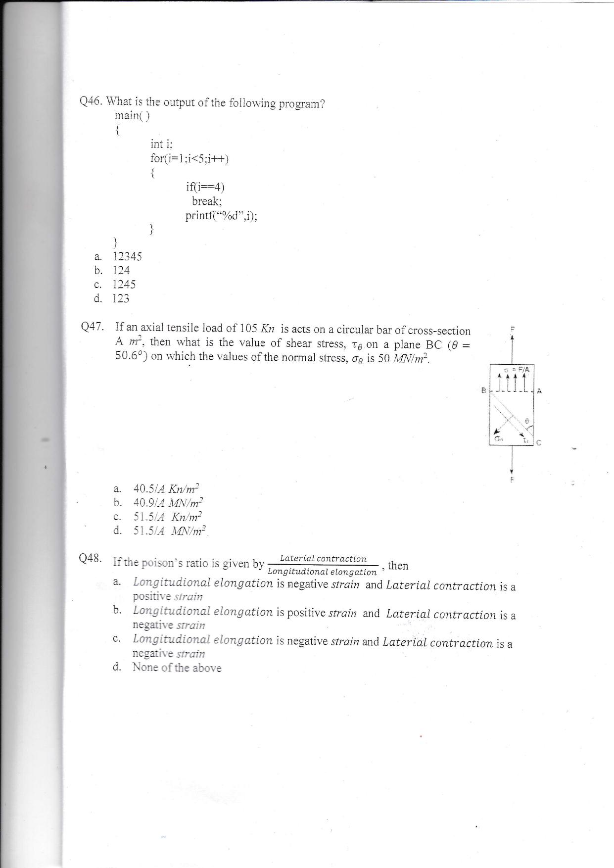 KUET 2023 M.Sc. BioTechnology Question Paper - Page 9
