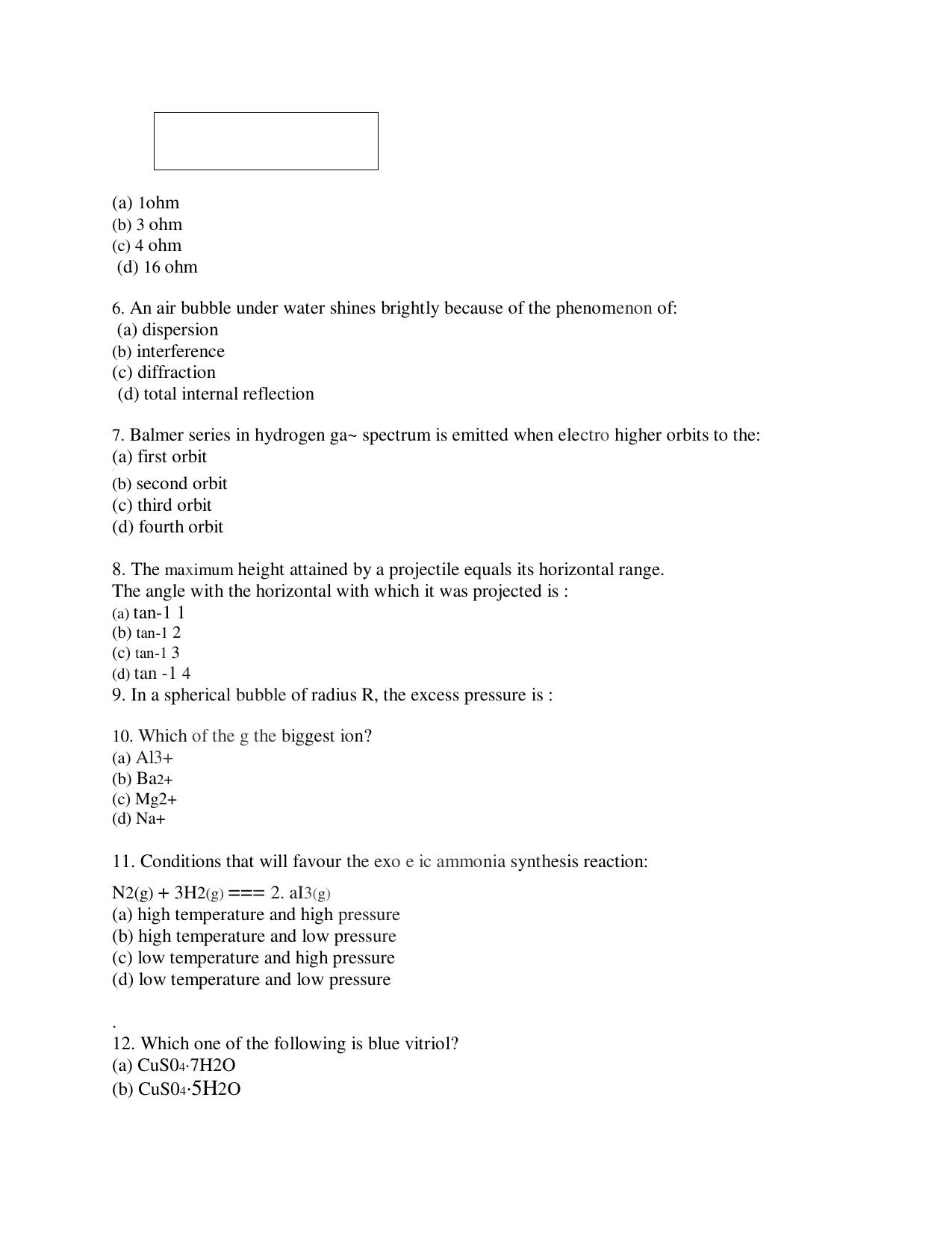 KUET 2023 M.Sc. BioTechnology Question Paper - Page 103