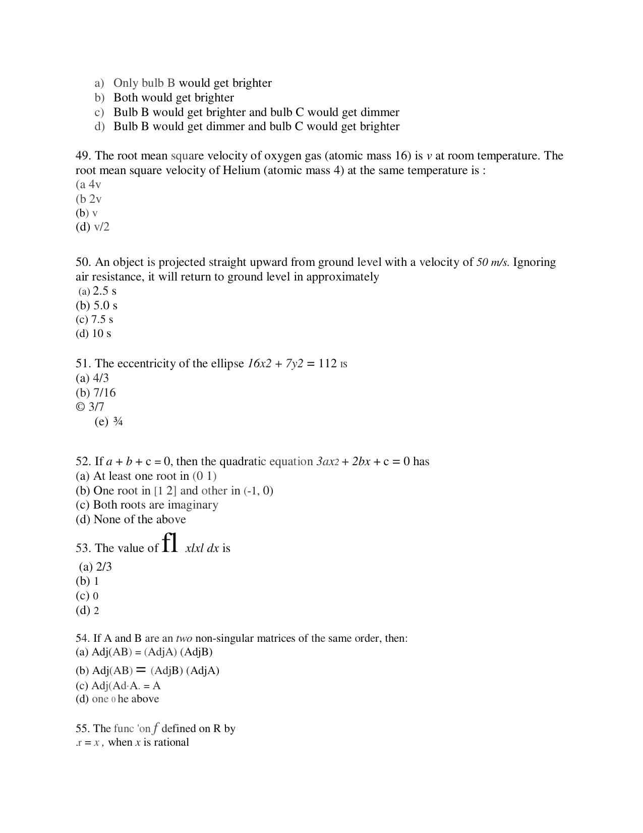 KUET 2023 M.Sc. BioTechnology Question Paper - Page 114