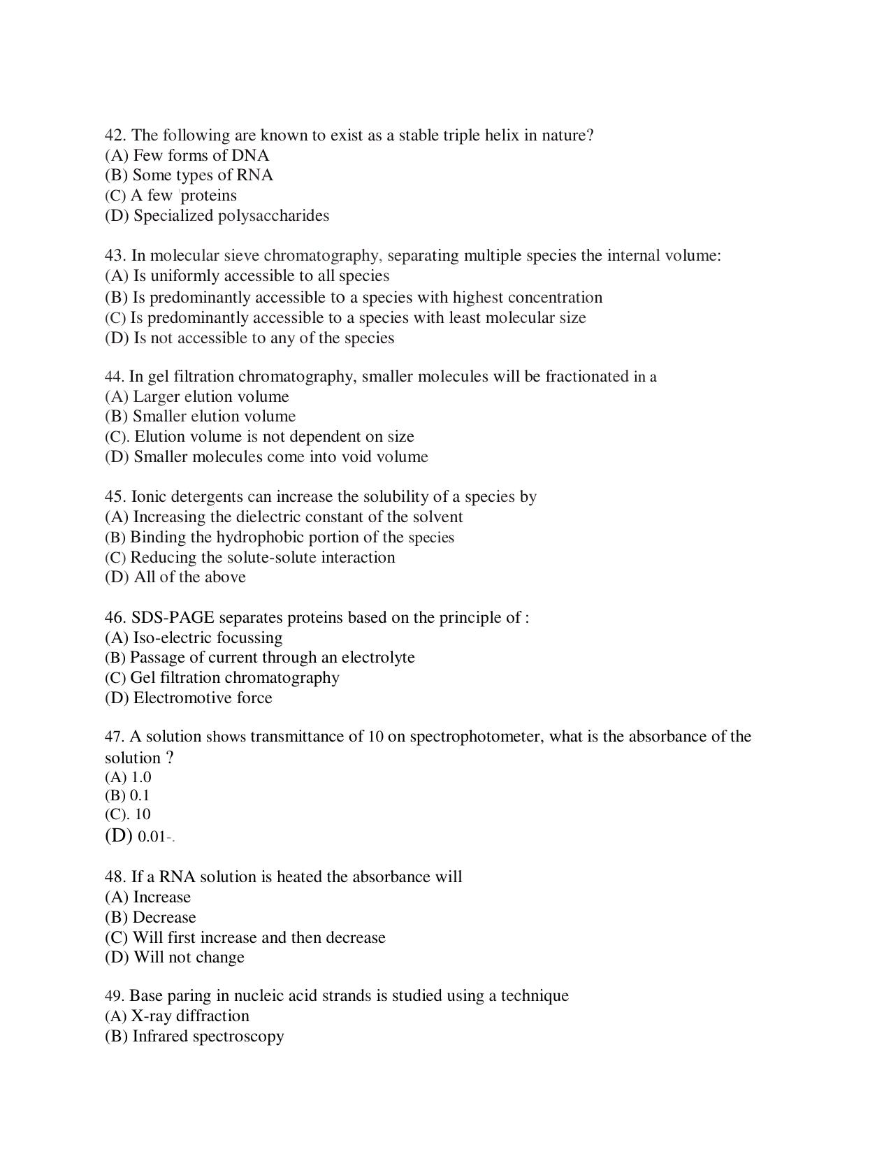 KUET 2023 M.Sc. BioTechnology Question Paper - Page 136