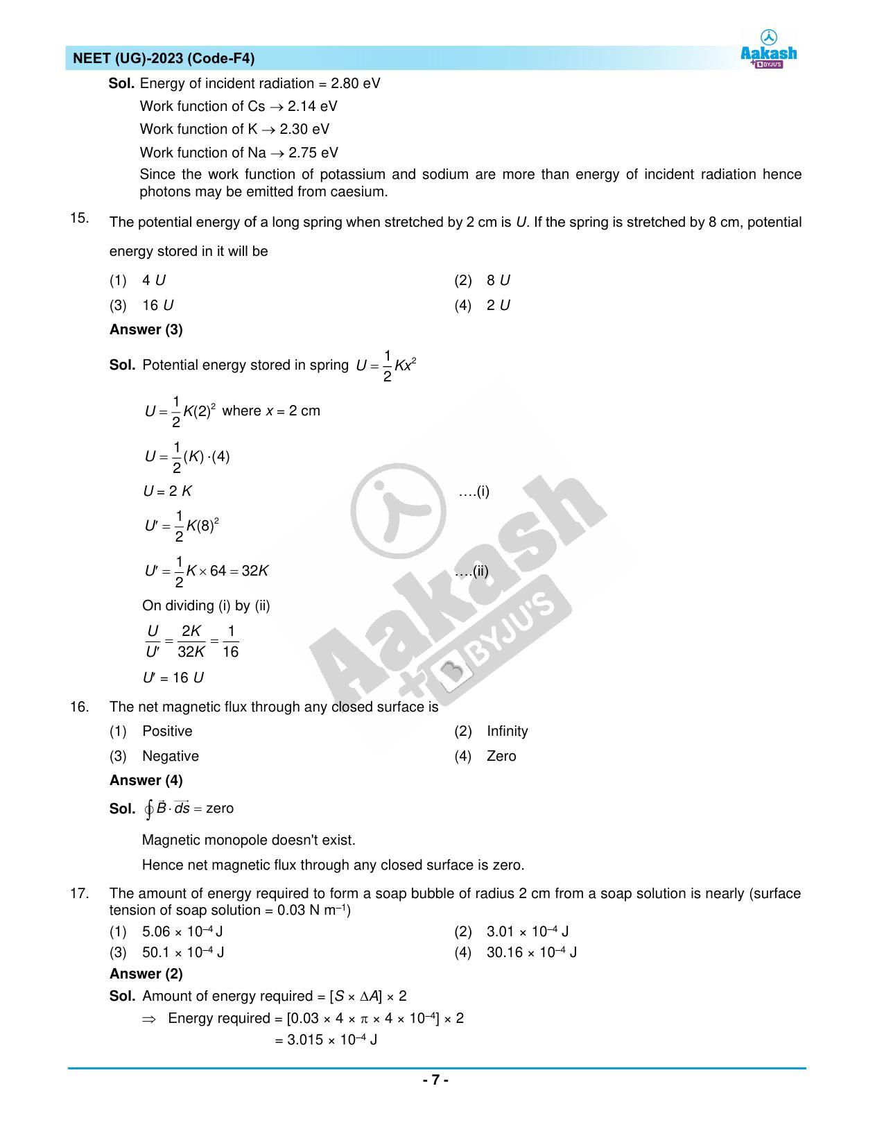 NEET 2023 Question Paper F4 - Page 7