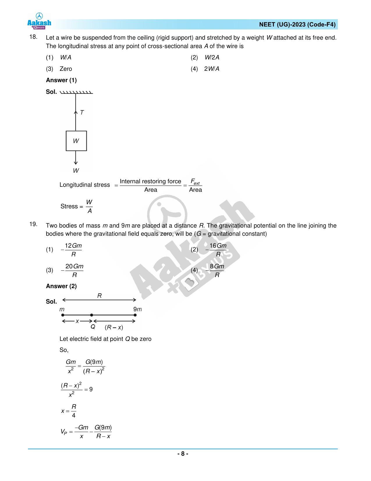 NEET 2023 Question Paper F4 - Page 8