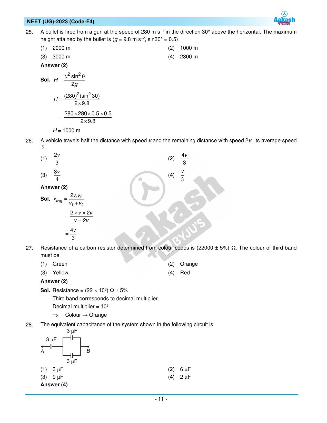 NEET 2023 Question Paper F4 - Page 11