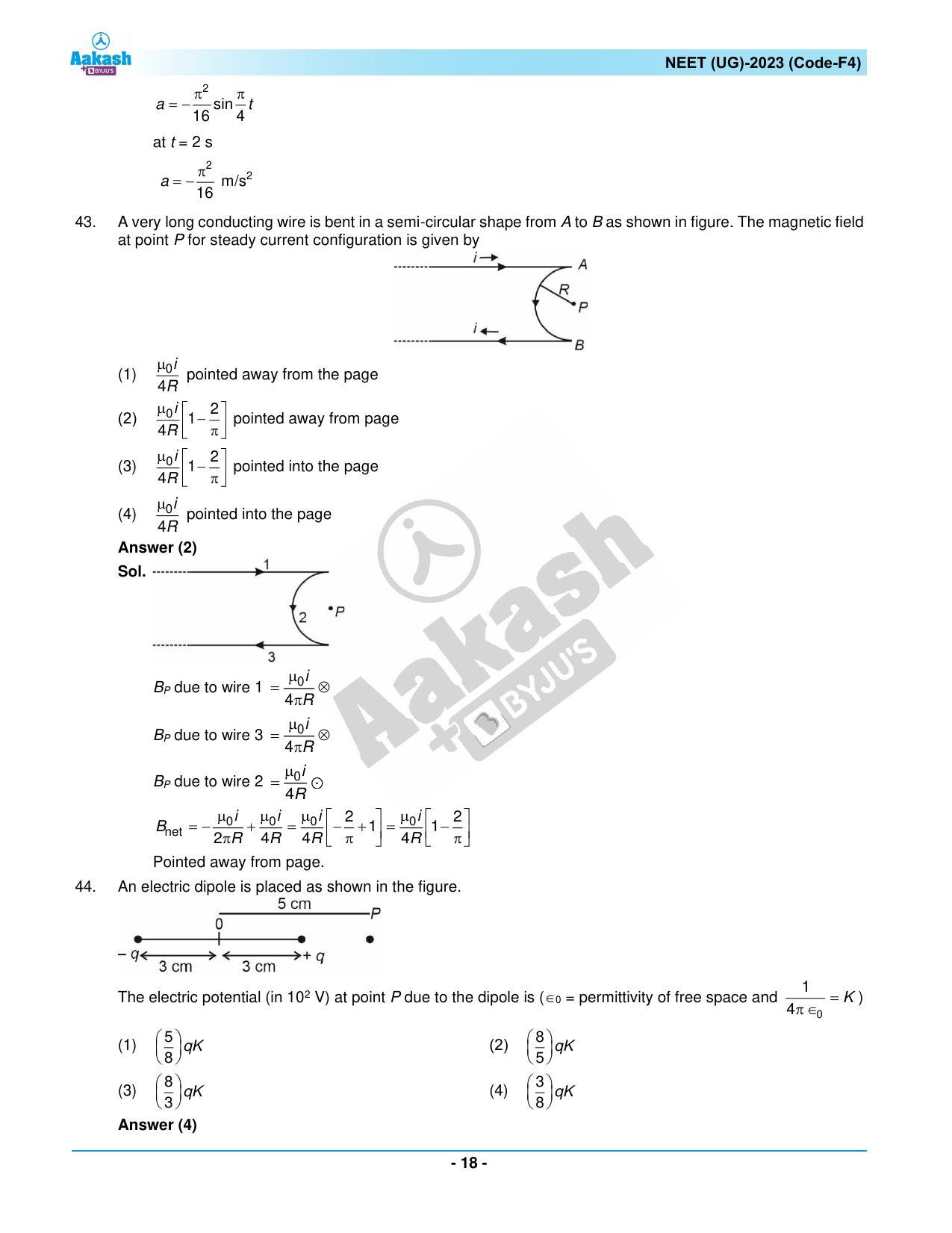 NEET 2023 Question Paper F4 - Page 18