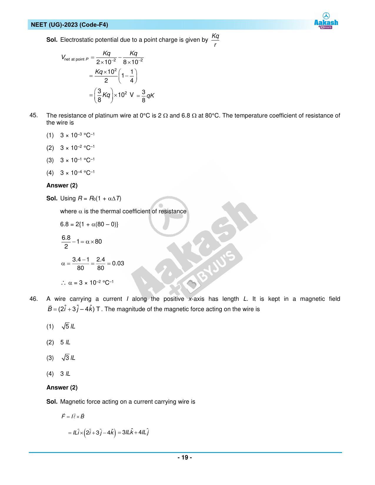 NEET 2023 Question Paper F4 - Page 19