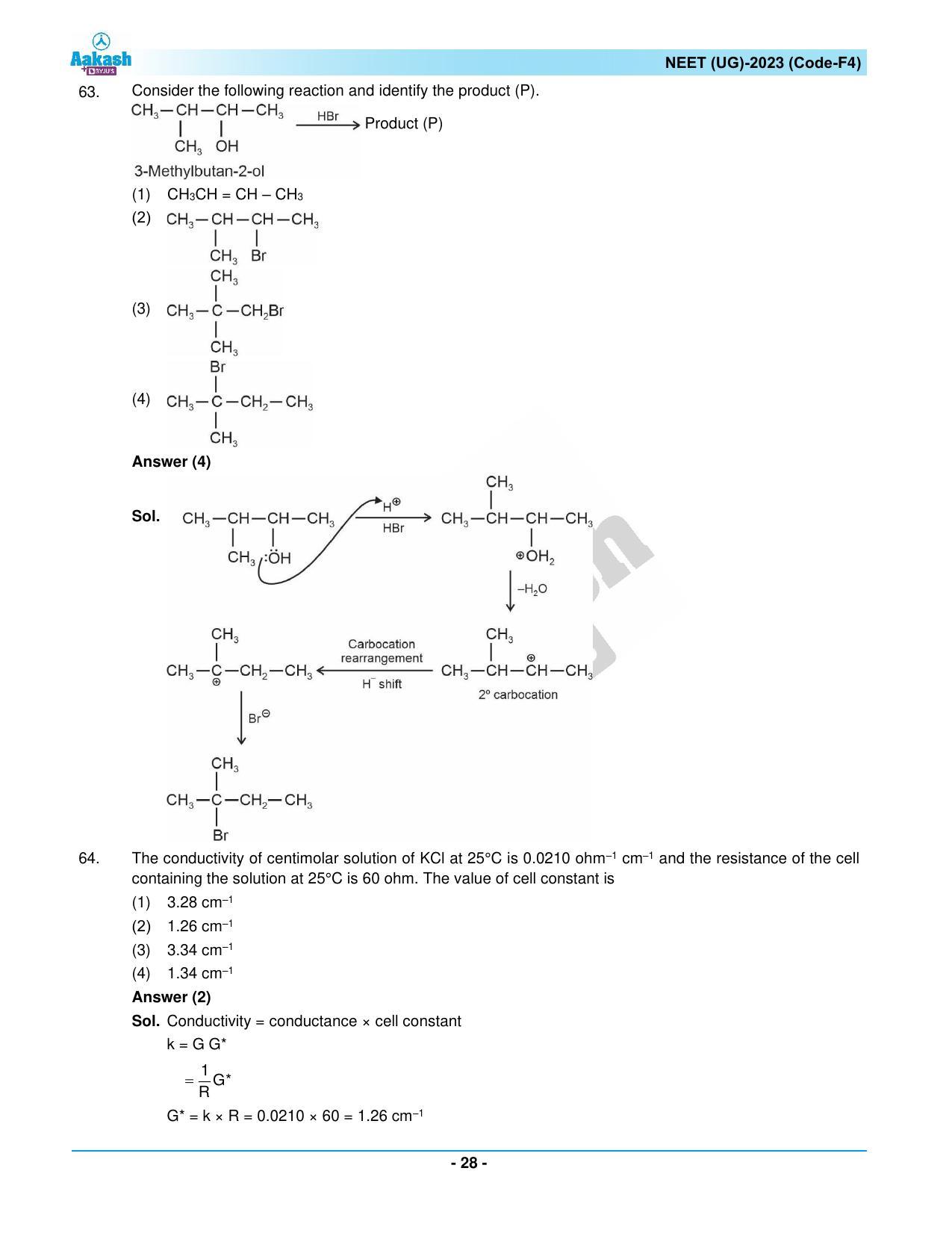 NEET 2023 Question Paper F4 - Page 28