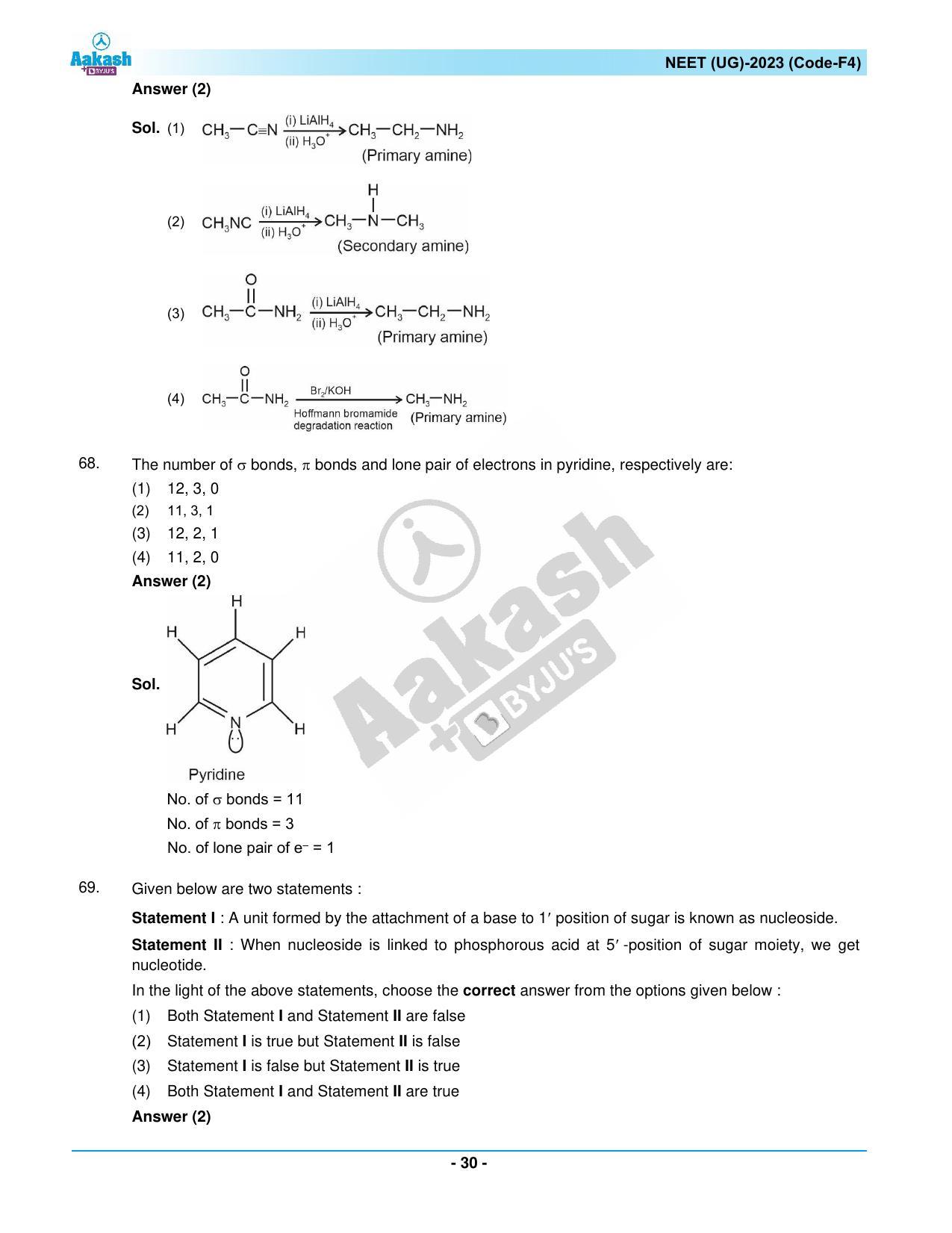 NEET 2023 Question Paper F4 - Page 30