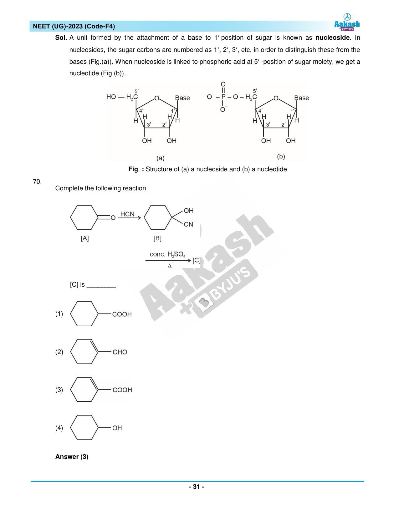 NEET 2023 Question Paper F4 - Page 31