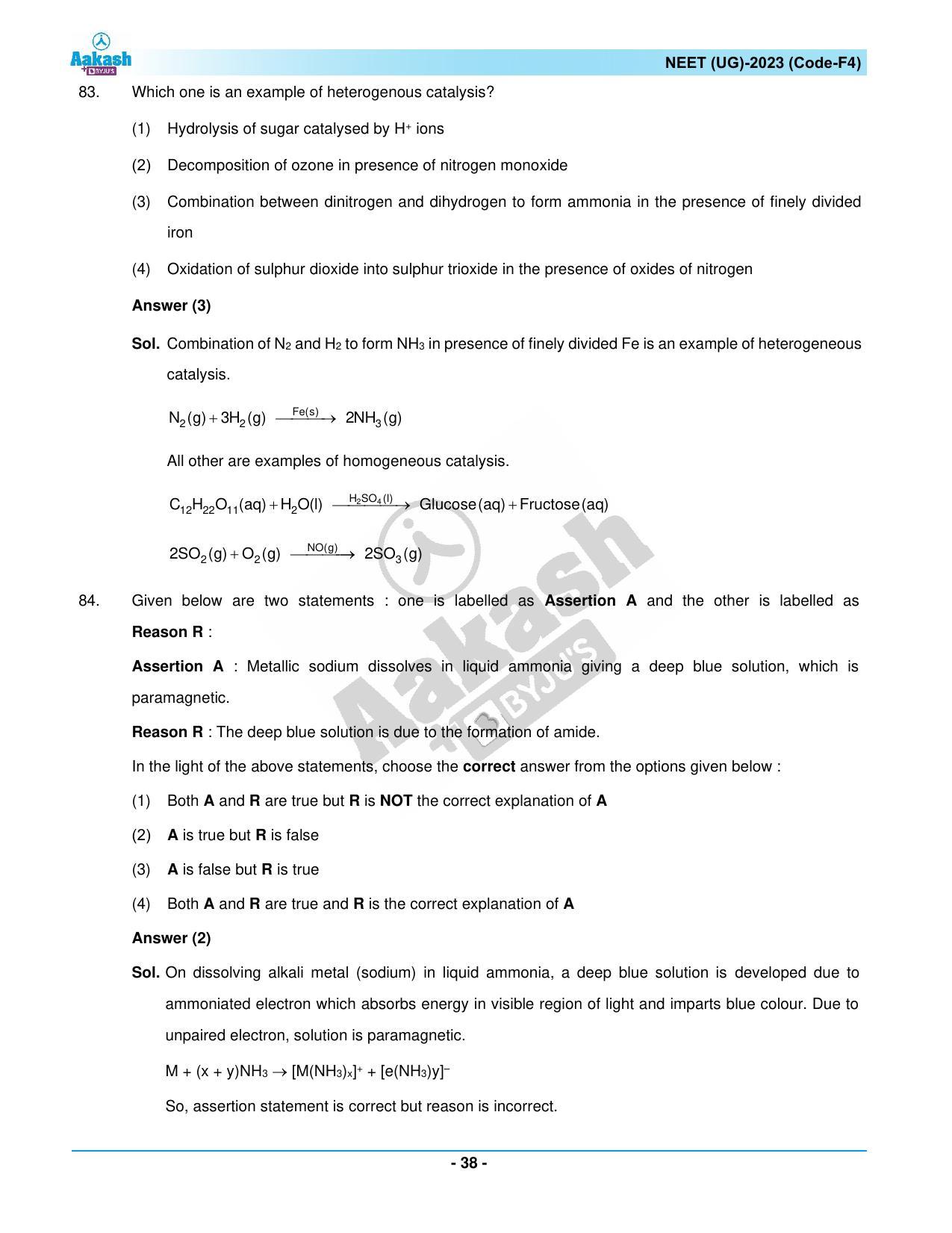 NEET 2023 Question Paper F4 - Page 38