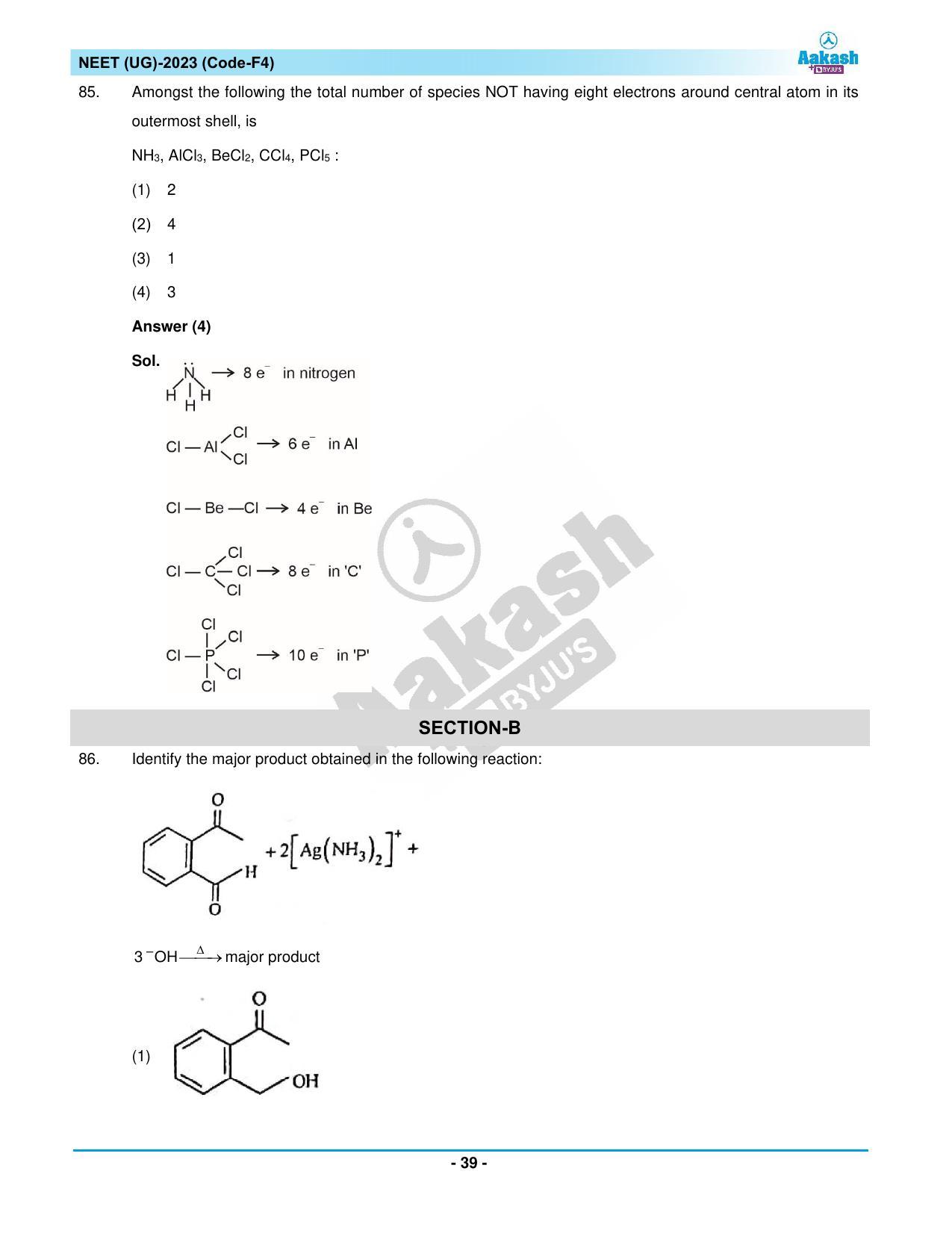 NEET 2023 Question Paper F4 - Page 39