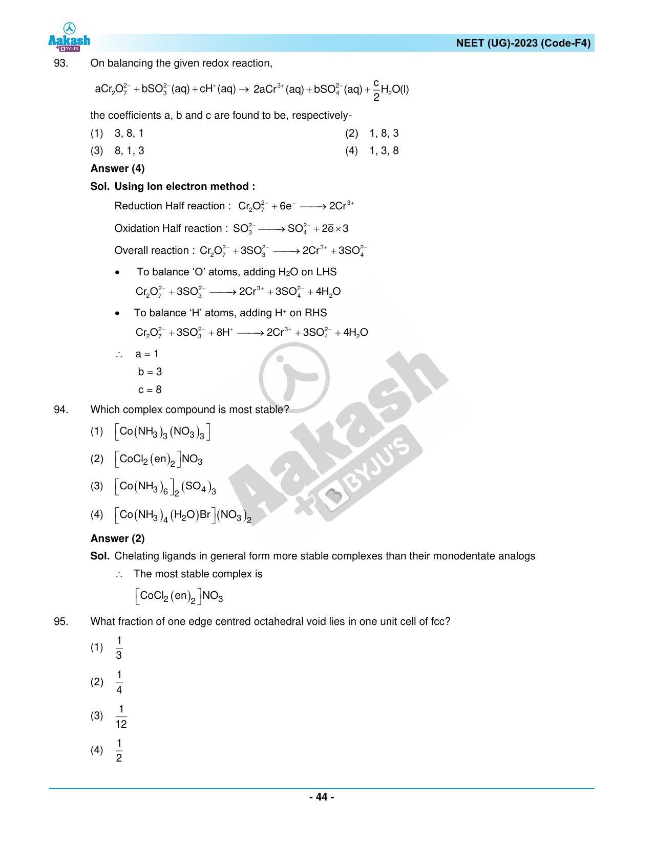 NEET 2023 Question Paper F4 - Page 44