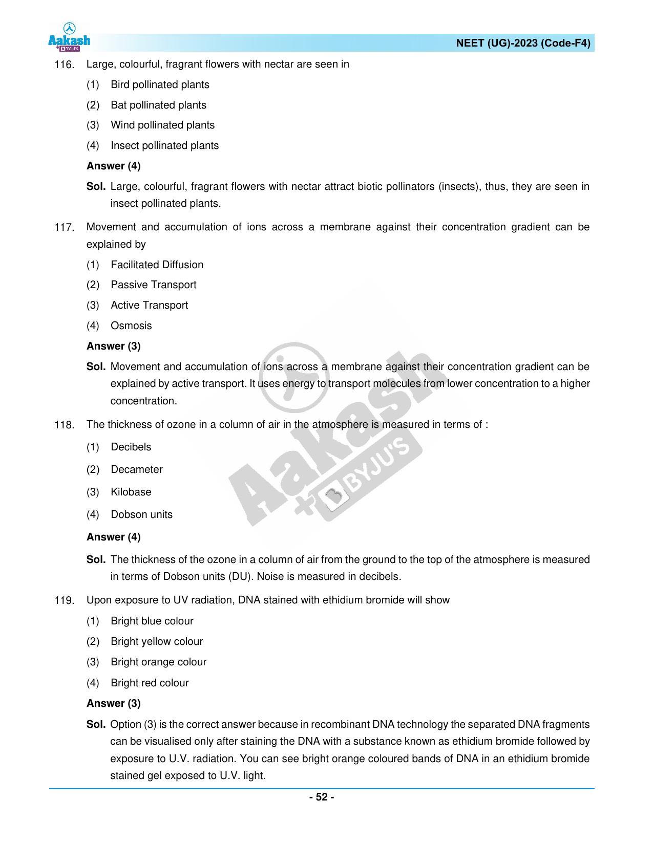 NEET 2023 Question Paper F4 - Page 52
