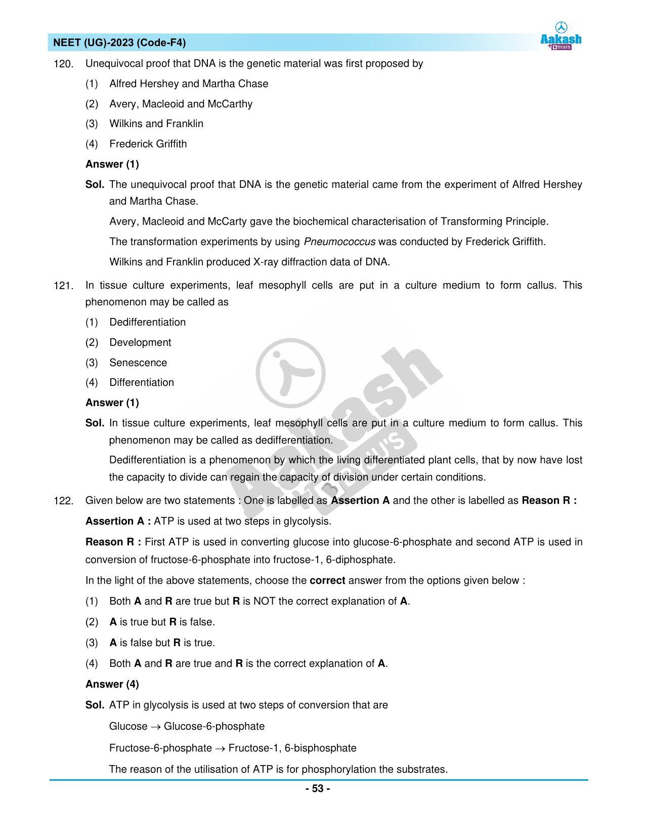 NEET 2023 Question Paper F4 - Page 53