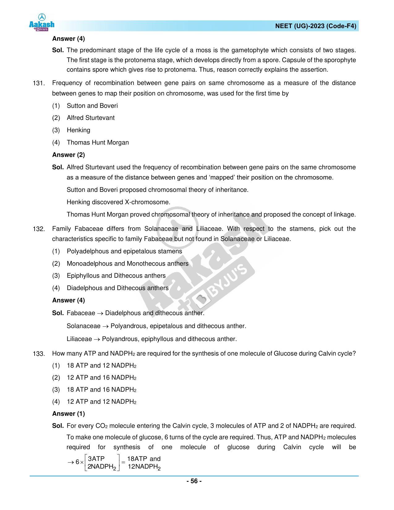 NEET 2023 Question Paper F4 - Page 56