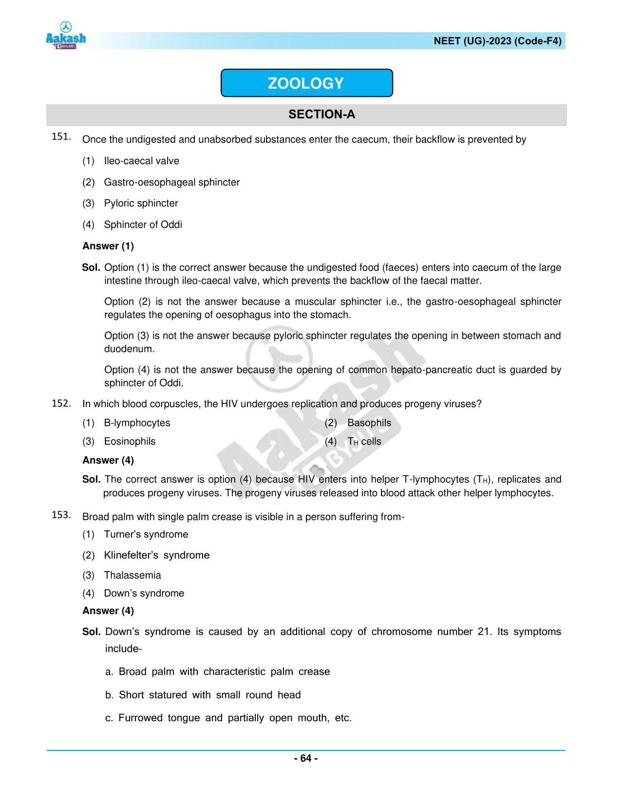 NEET 2023 Question Paper F4 - Page 64