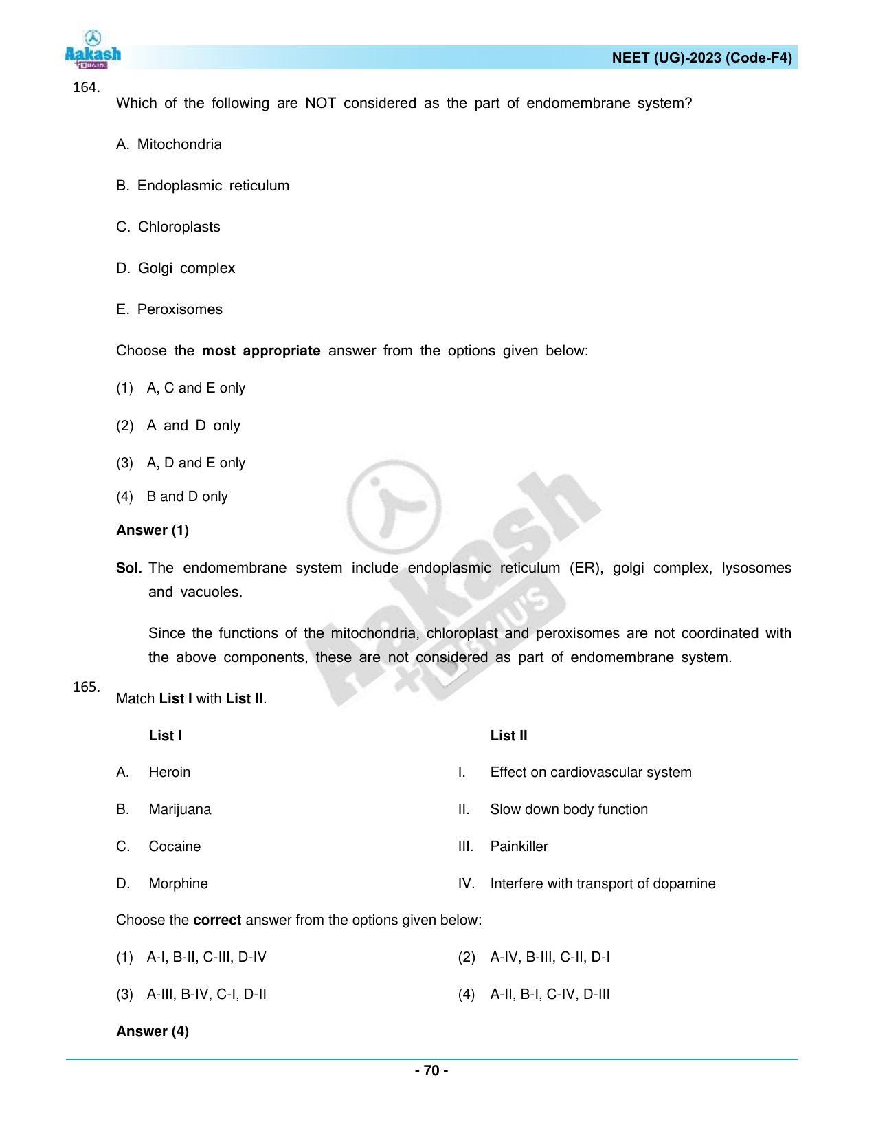 NEET 2023 Question Paper F4 - Page 70
