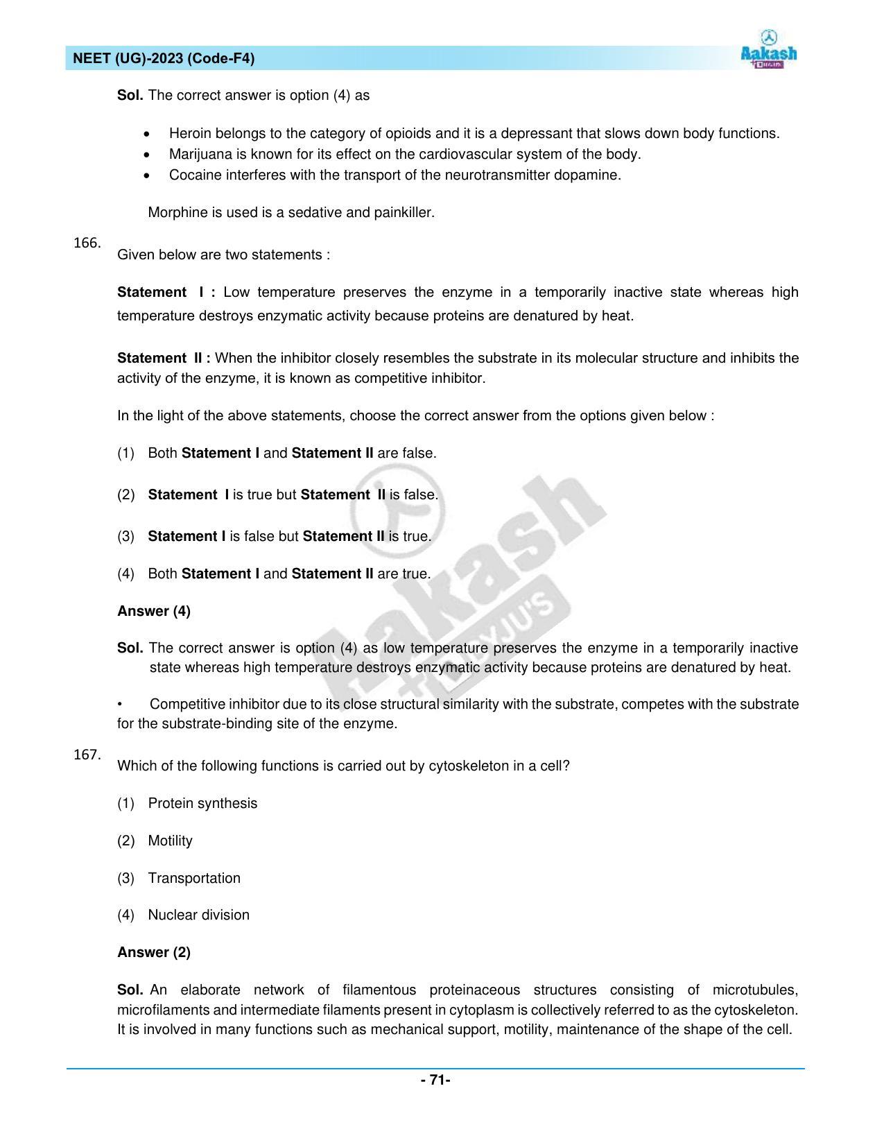 NEET 2023 Question Paper F4 - Page 71