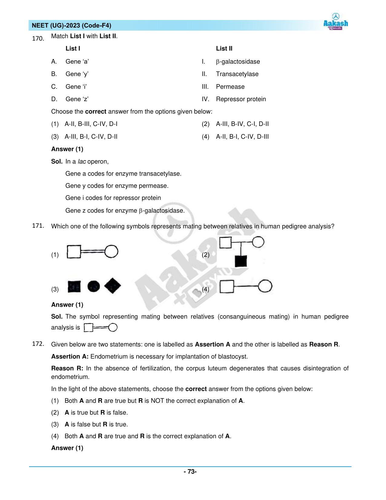 NEET 2023 Question Paper F4 - Page 73