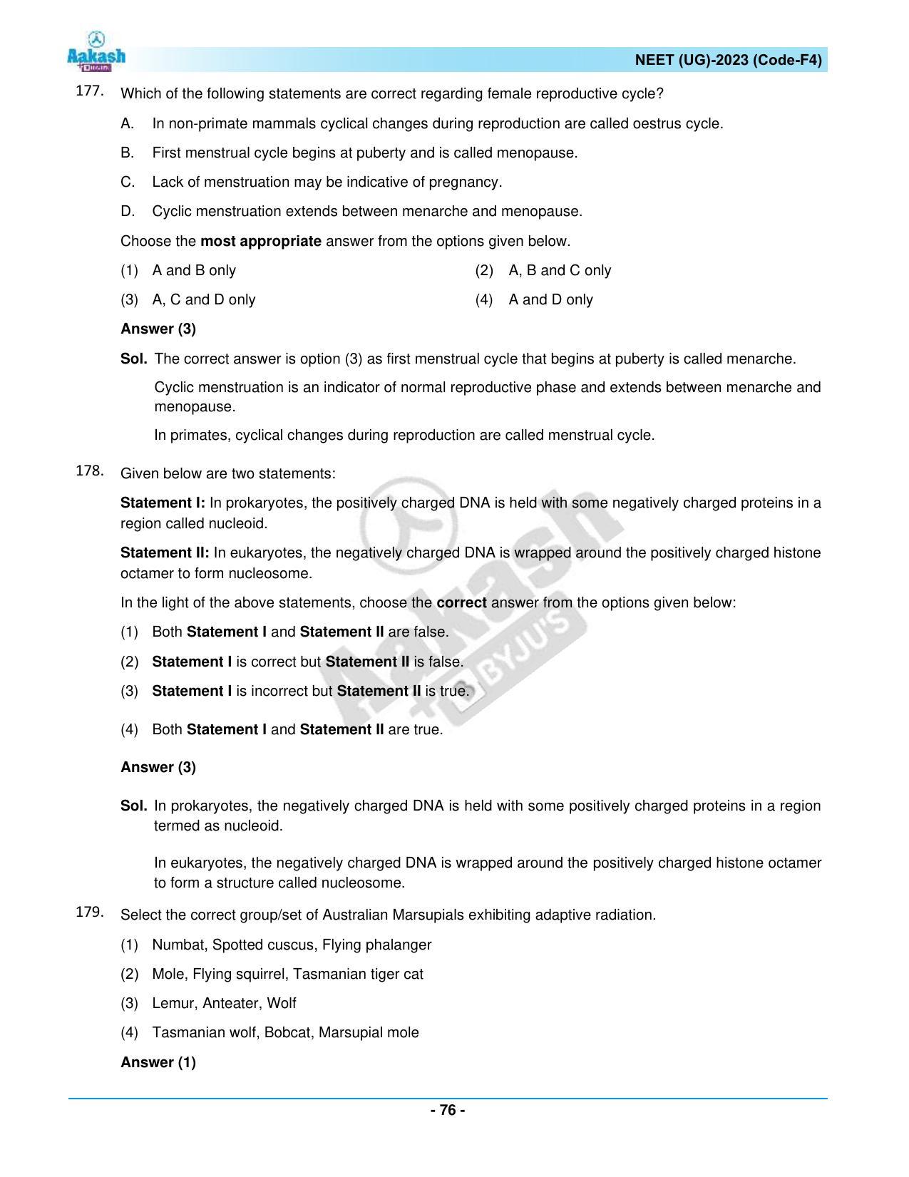 NEET 2023 Question Paper F4 - Page 76