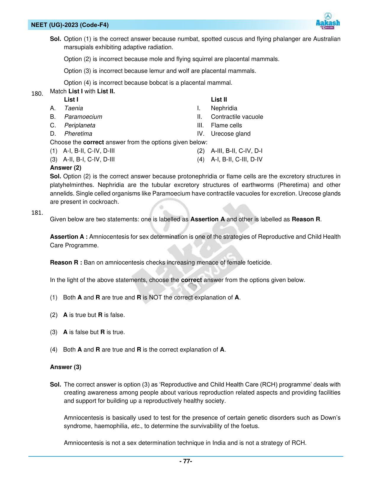 NEET 2023 Question Paper F4 - Page 77