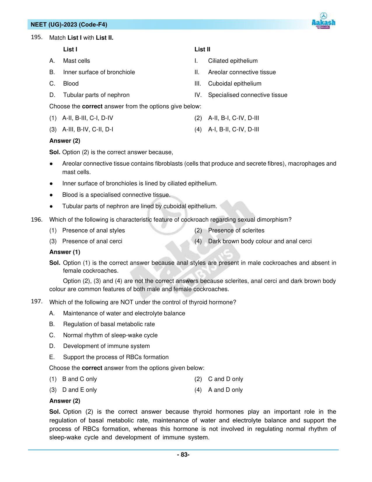 NEET 2023 Question Paper F4 - Page 83