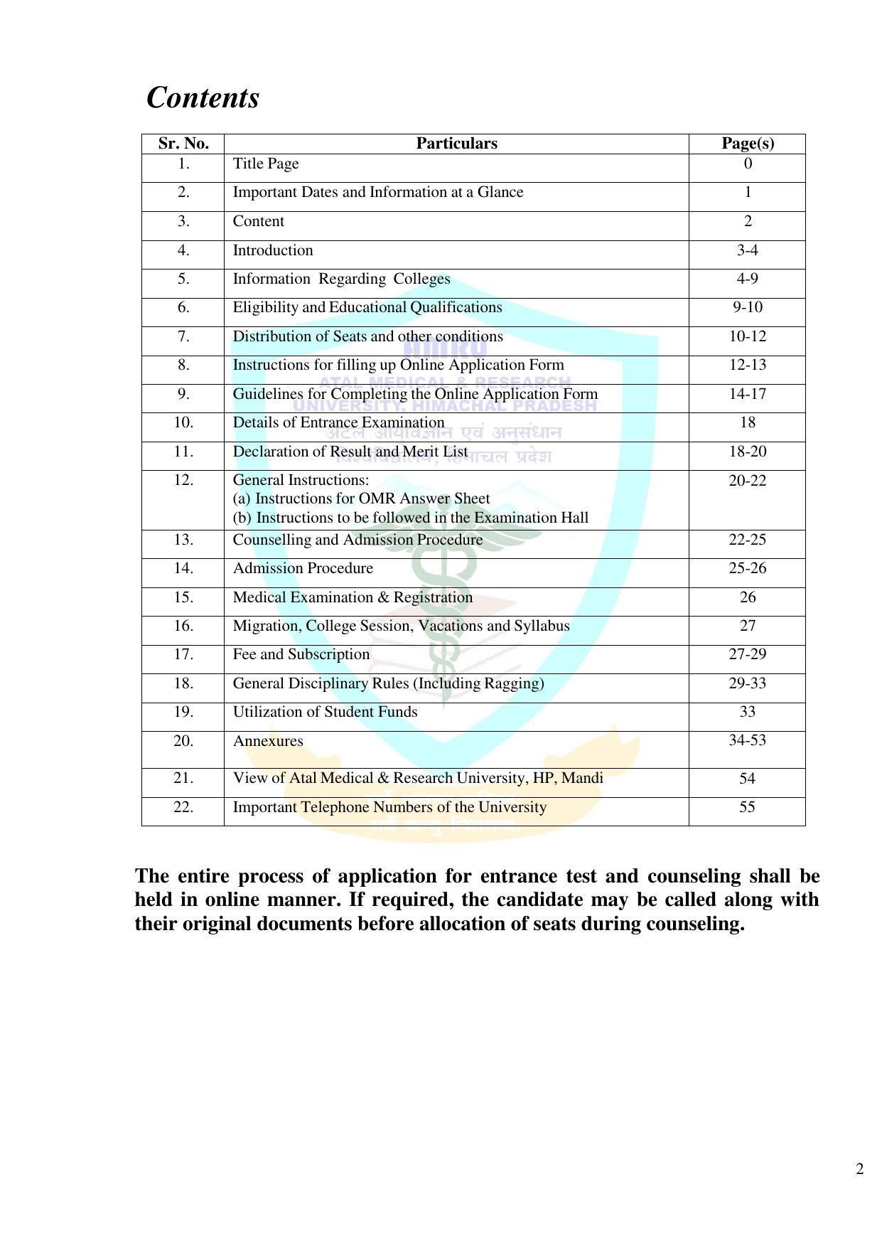 HP B.Sc. Nursing Exam Syllabus - Page 3