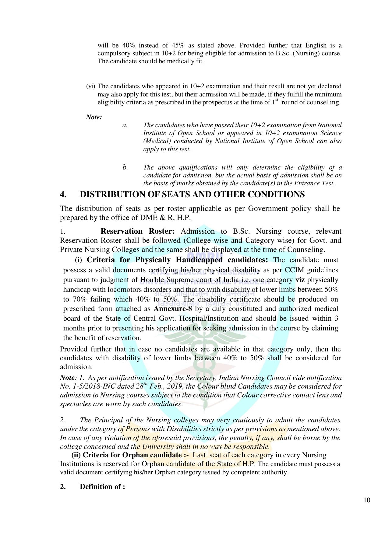 HP B.Sc. Nursing Exam Syllabus - Page 11