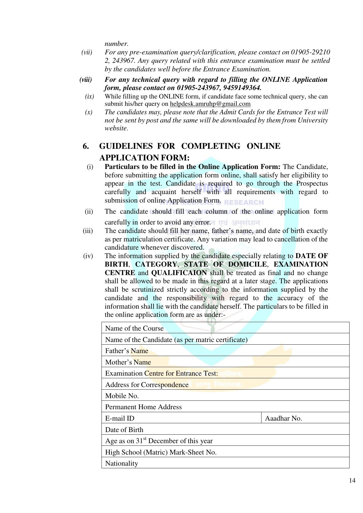 HP B.Sc. Nursing Exam Syllabus - Page 15
