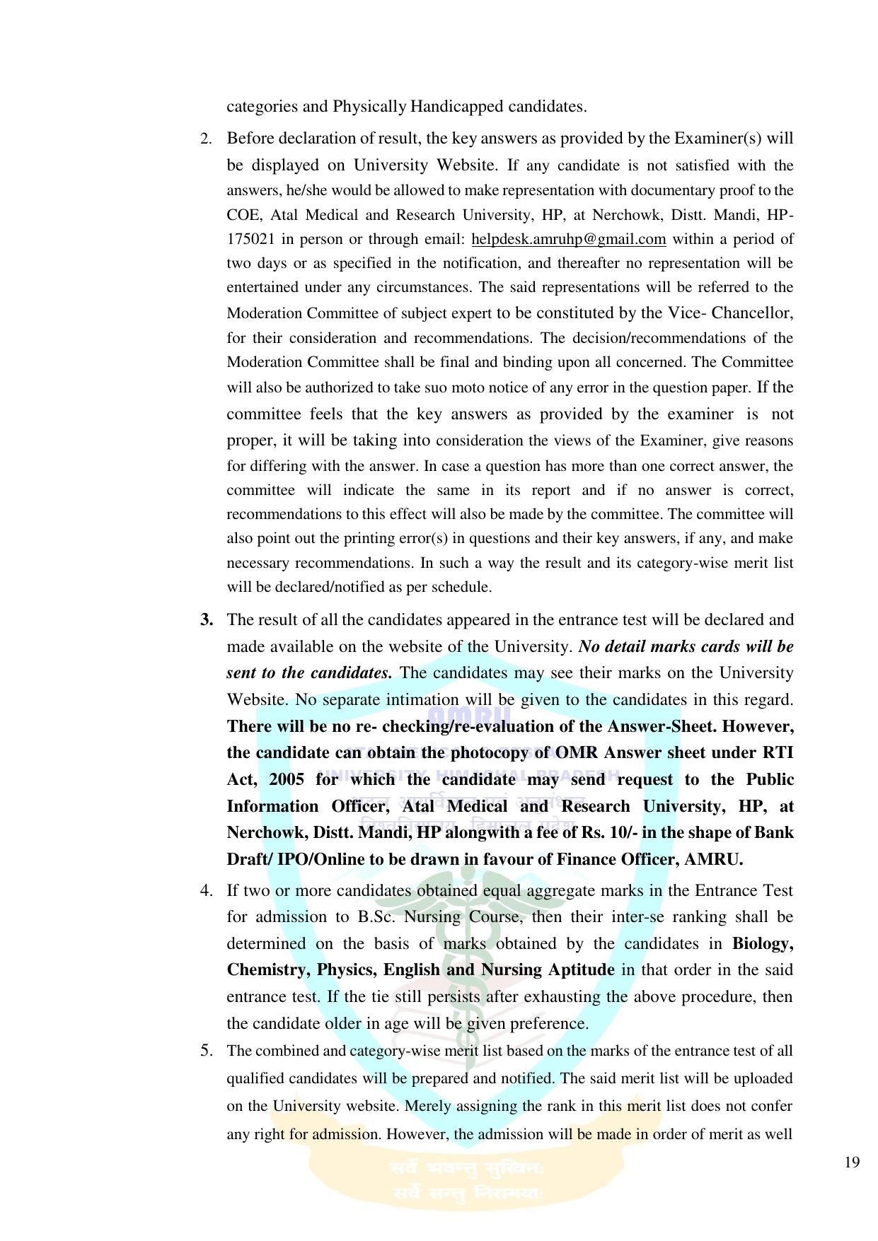 HP B.Sc. Nursing Exam Syllabus - Page 20