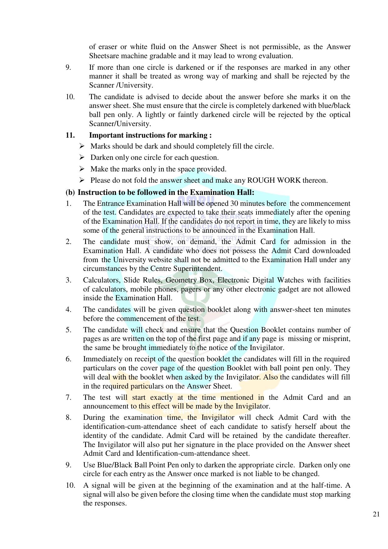 HP B.Sc. Nursing Exam Syllabus - Page 22