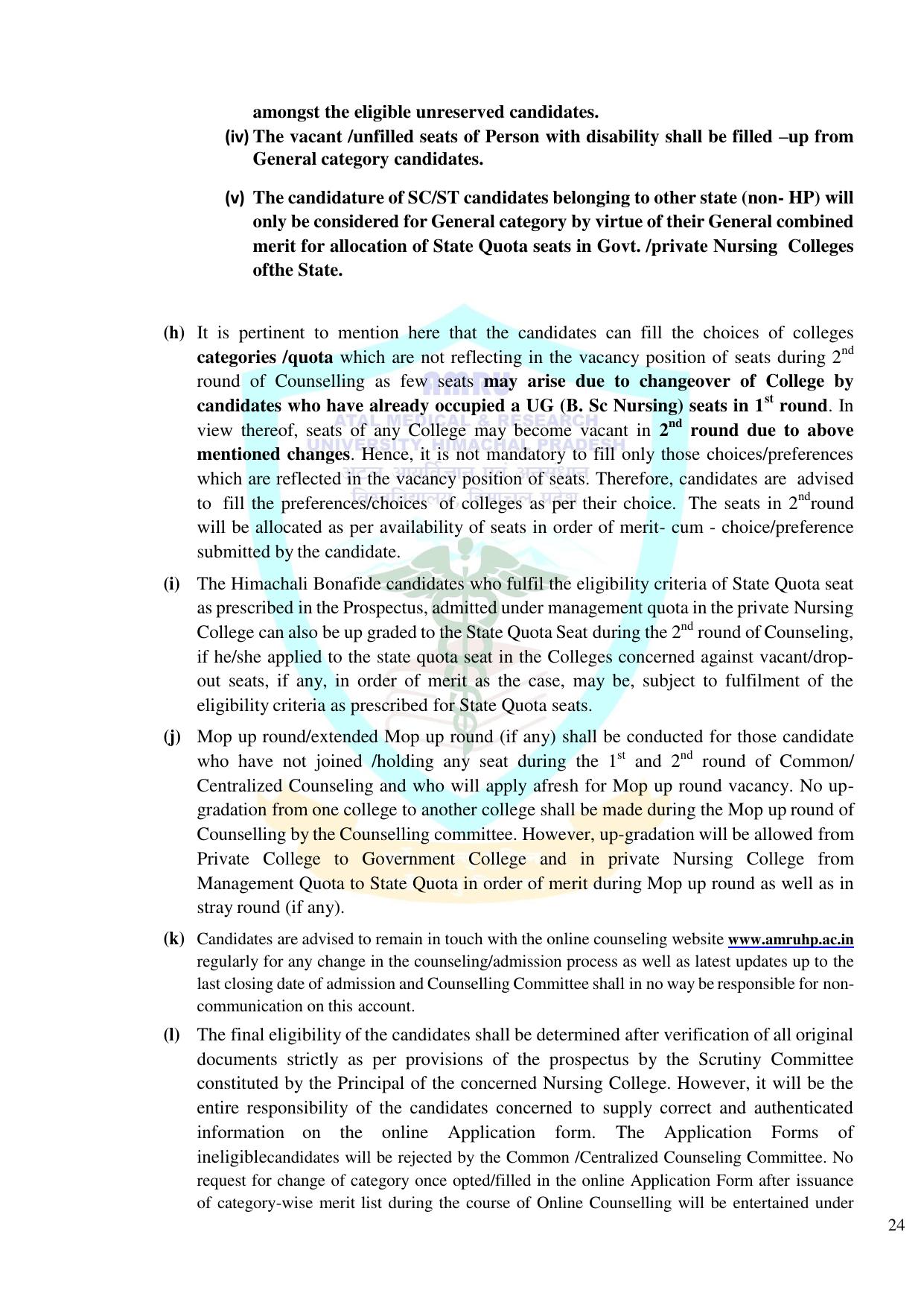 HP B.Sc. Nursing Exam Syllabus - Page 25