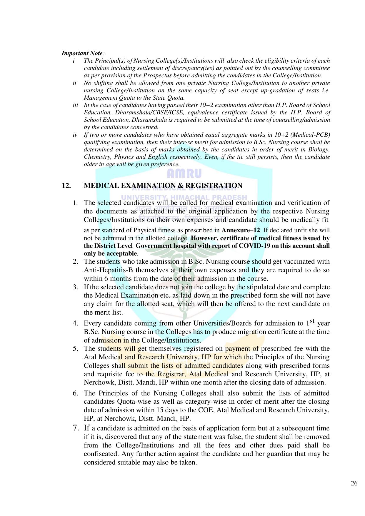 HP B.Sc. Nursing Exam Syllabus - Page 27