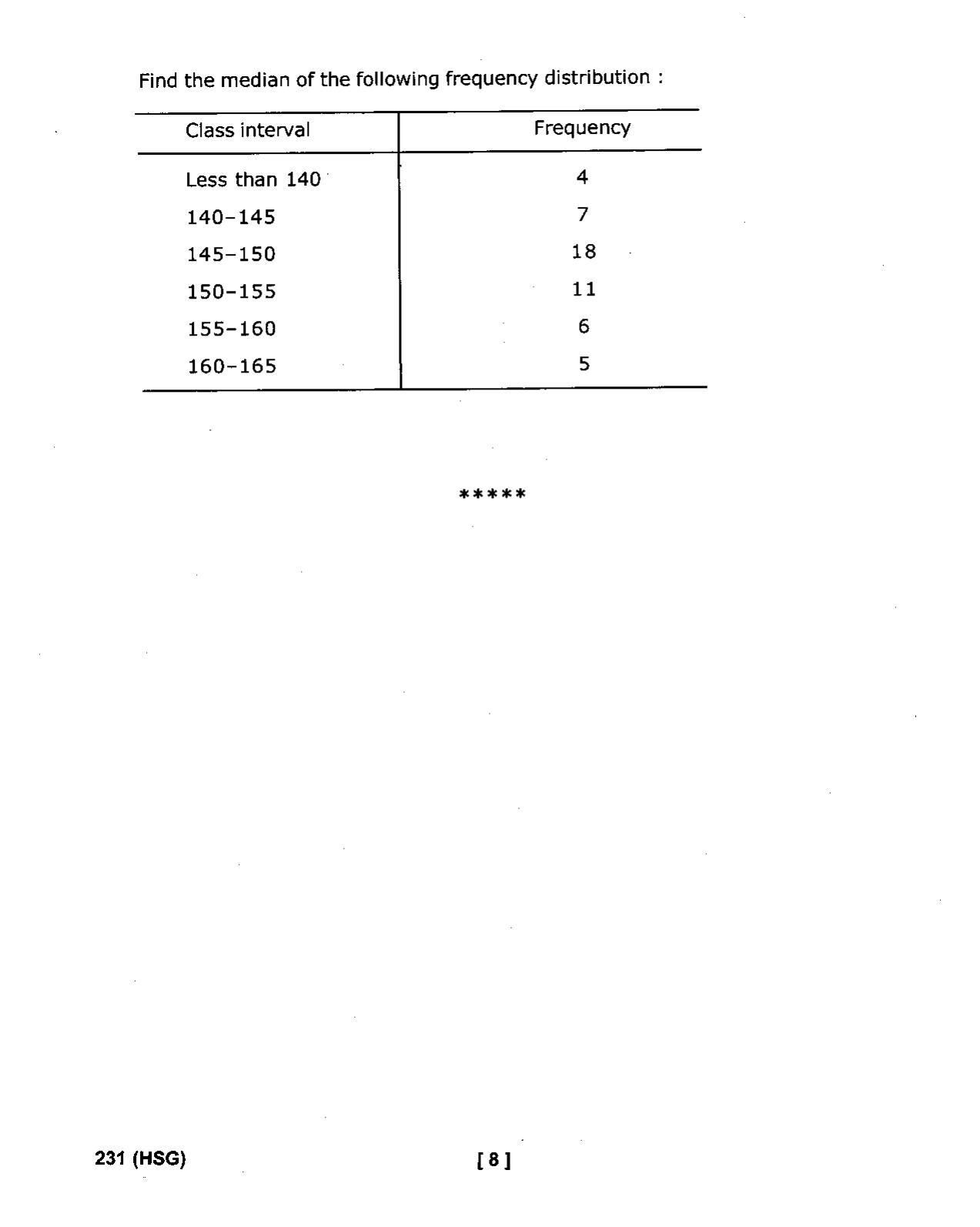 UBSE Class 10 Maths 2020 Question Paper - Page 8